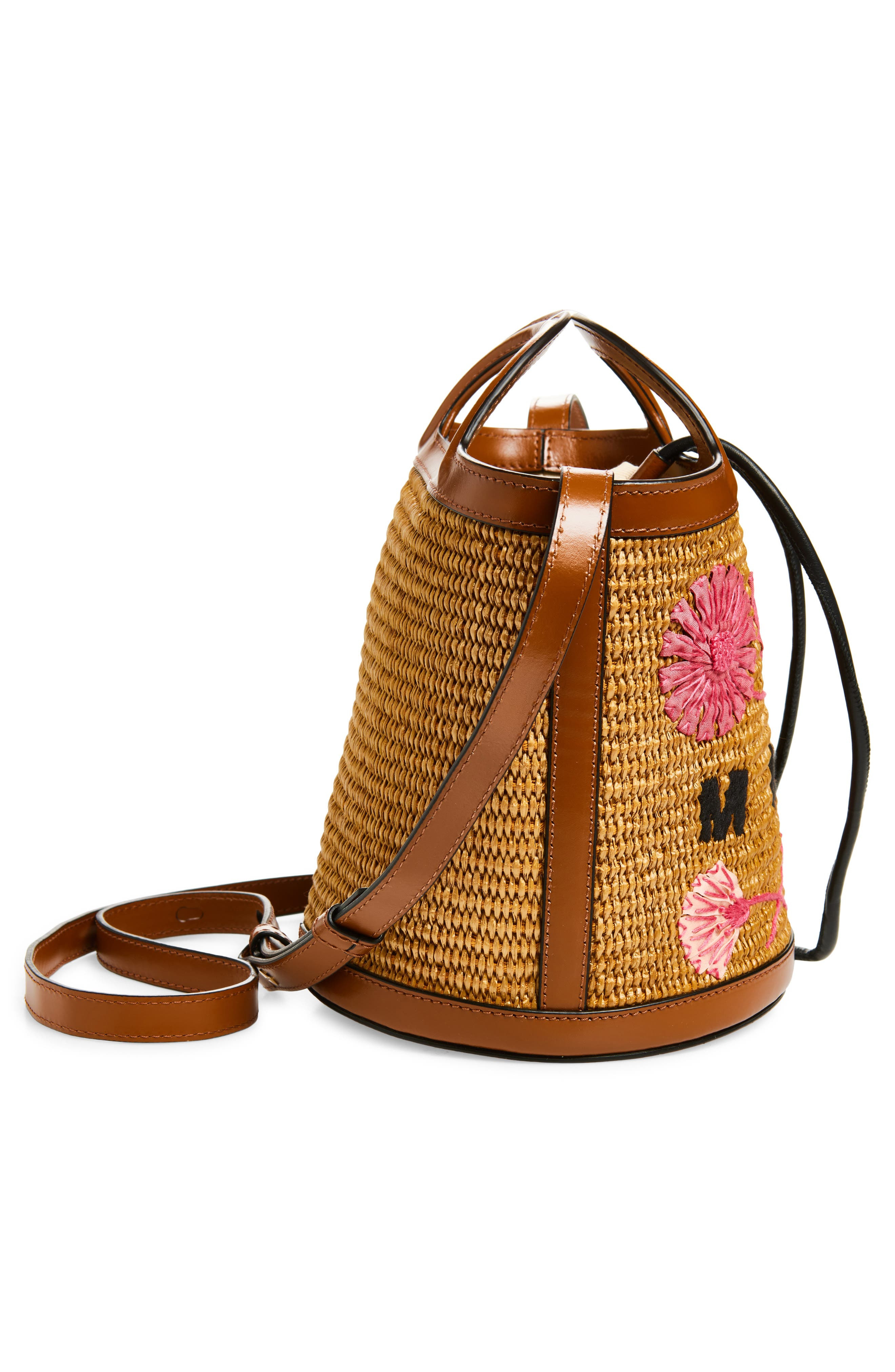 Marni Mini Tropicalia Embroidered Bucket Bag in 215 - 6