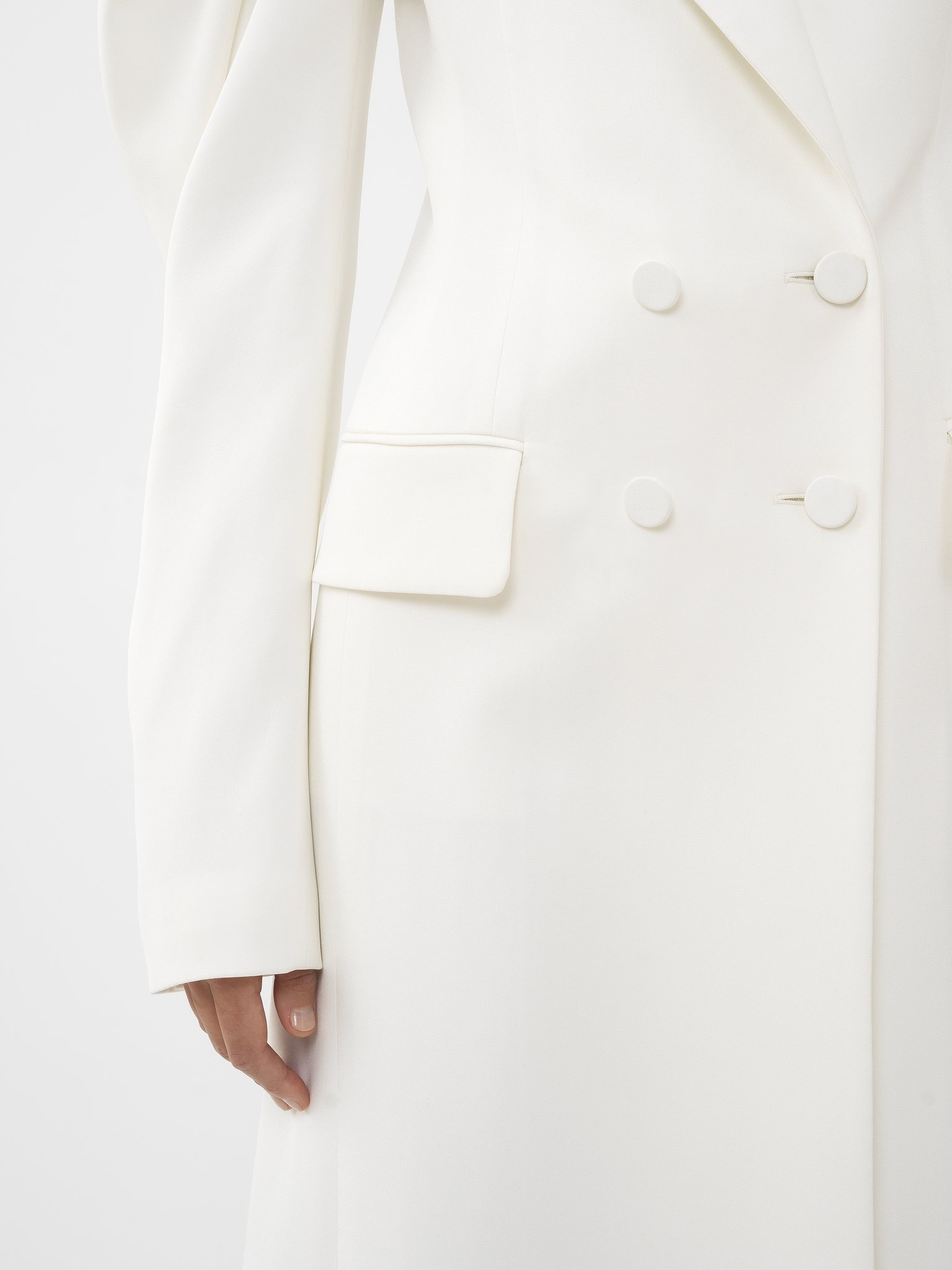 LONG DOUBLE-BREASTED COAT - 7