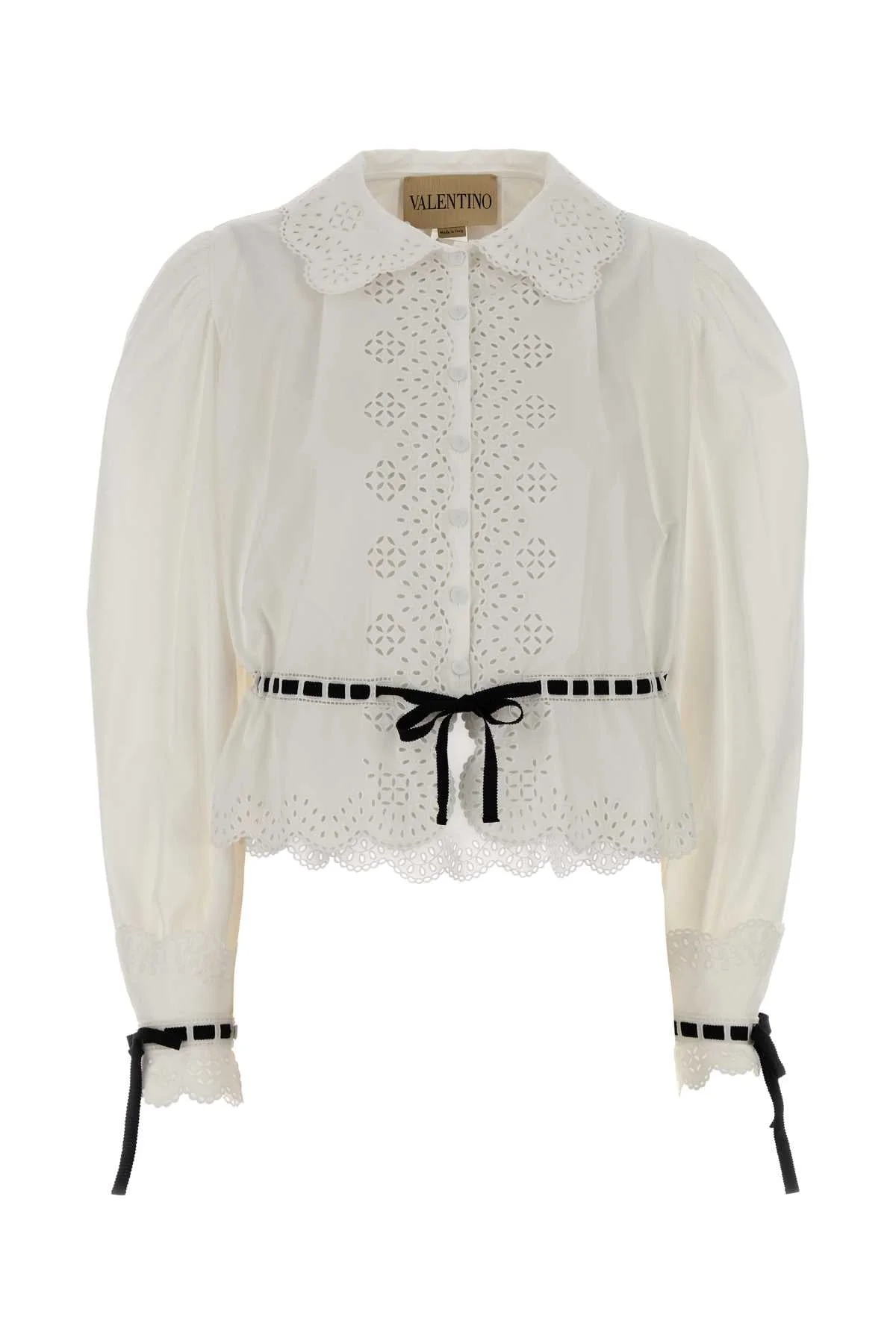 Valentino Garavani Women White Poplin Shirt - 1
