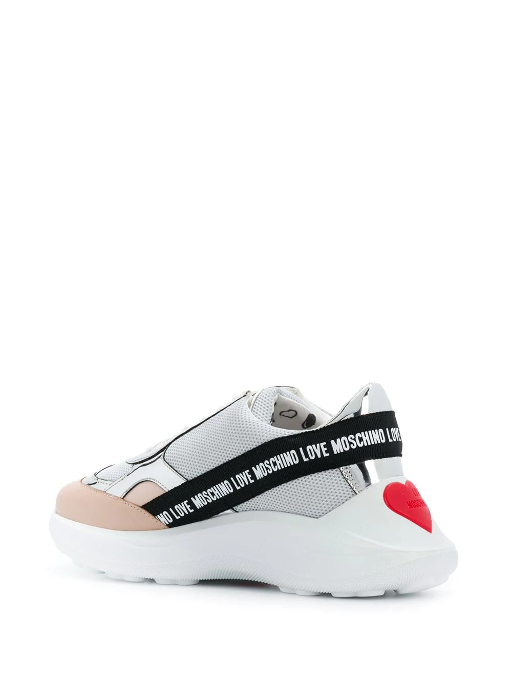 chunky sole panelled sneakers - 3