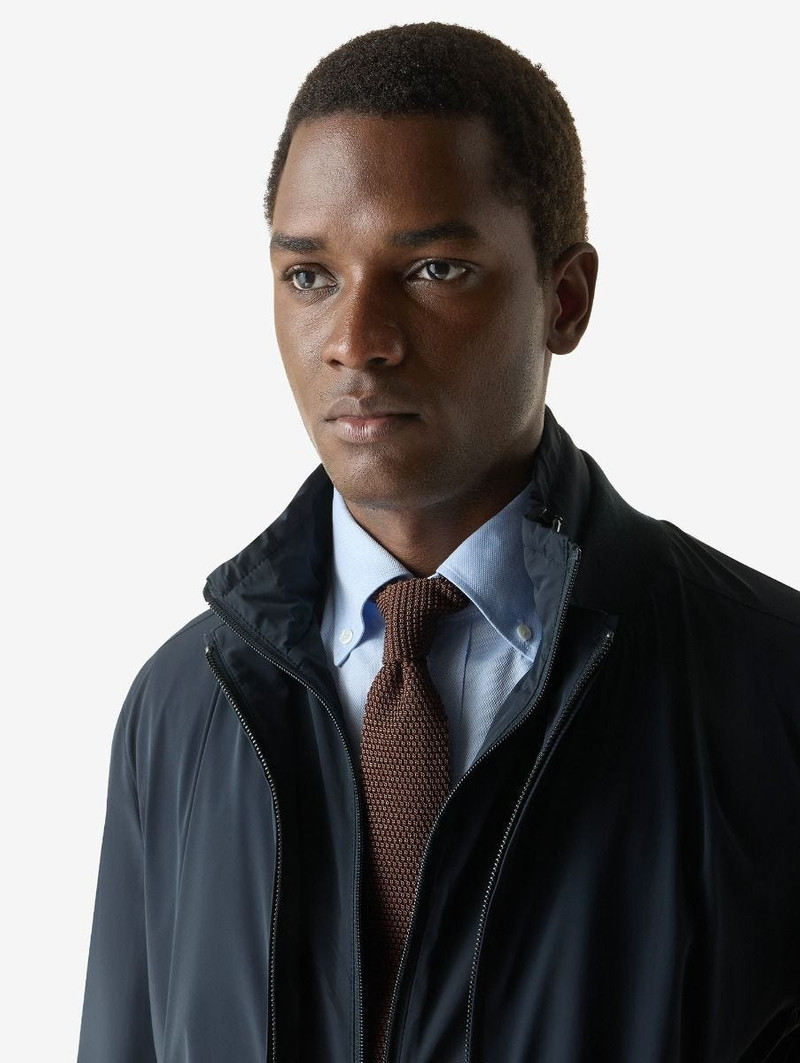 Brown knit tie 3