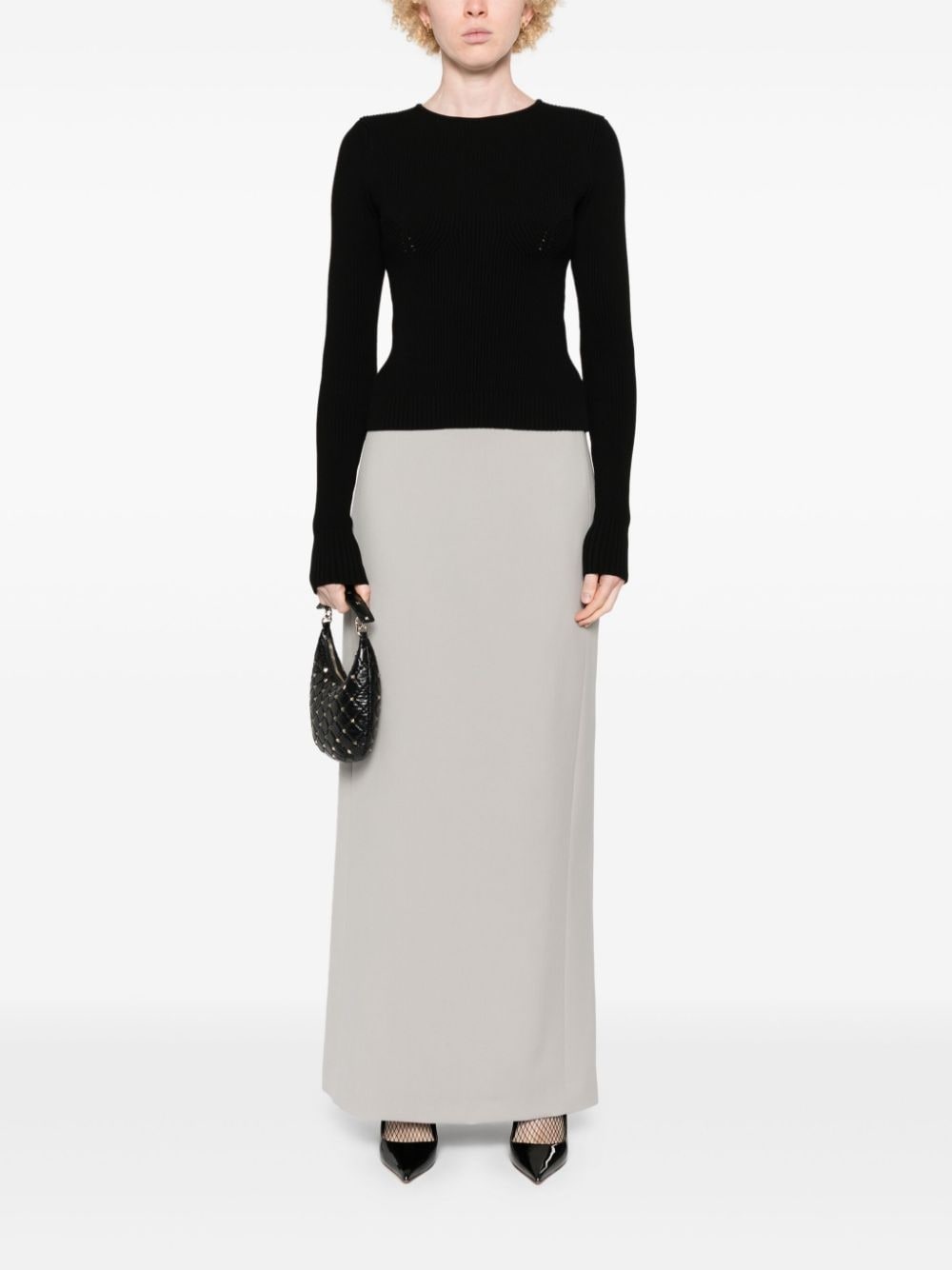 Tシャツ・カットソー MAGDA BUTRYM FW24 '07' sweater (308724 BLACK) MAGDA BUTRYM '07' sweater | julianfashion | REVERSIBLE