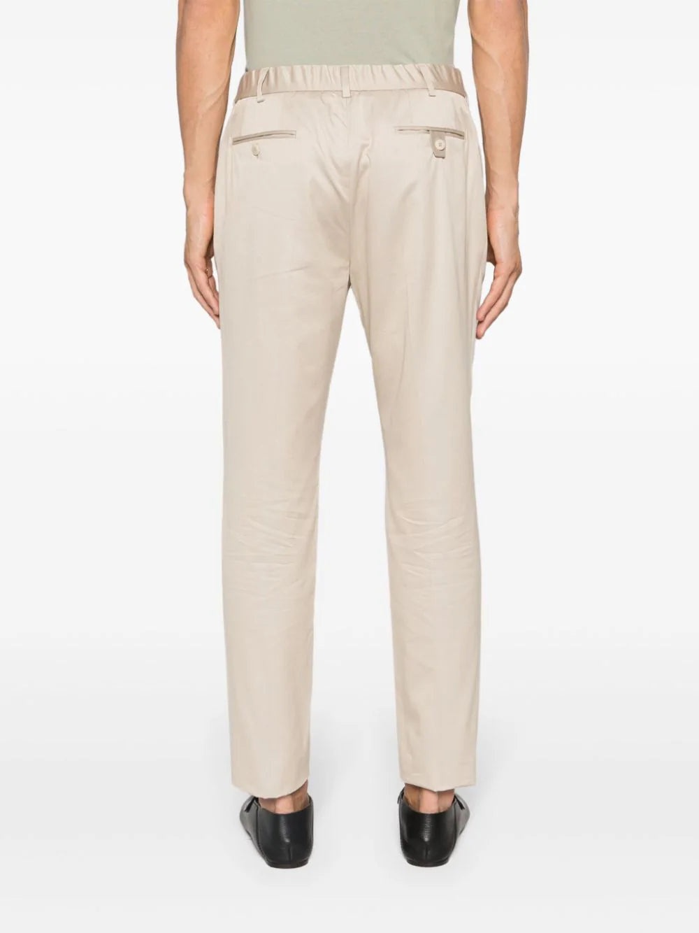 SLIM-FIT COTTON TAILORED TROUSERS - 3