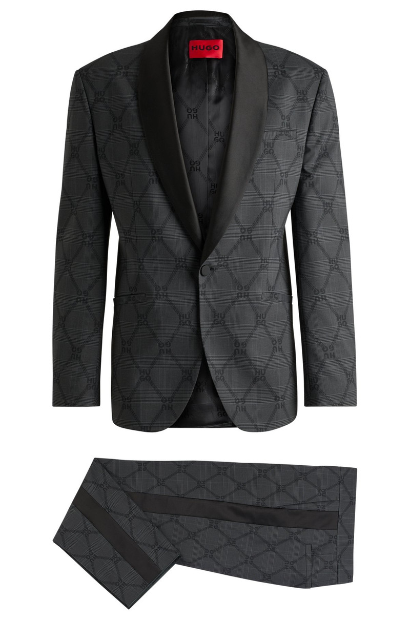 MODERN-FIT TUXEDO IN CHAIN-PRINT TWILL 8