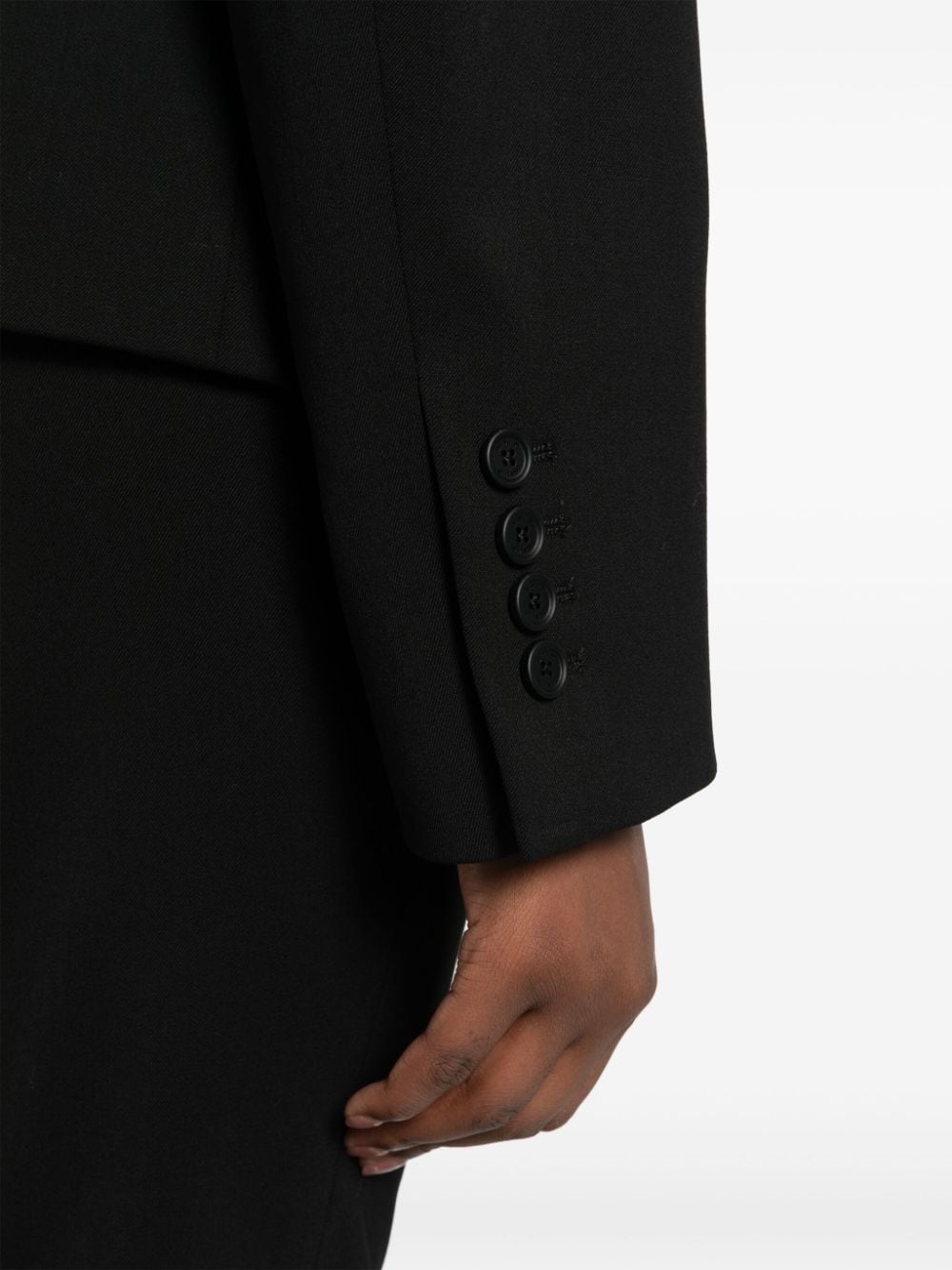 stretch-wool tailored blazer - 5