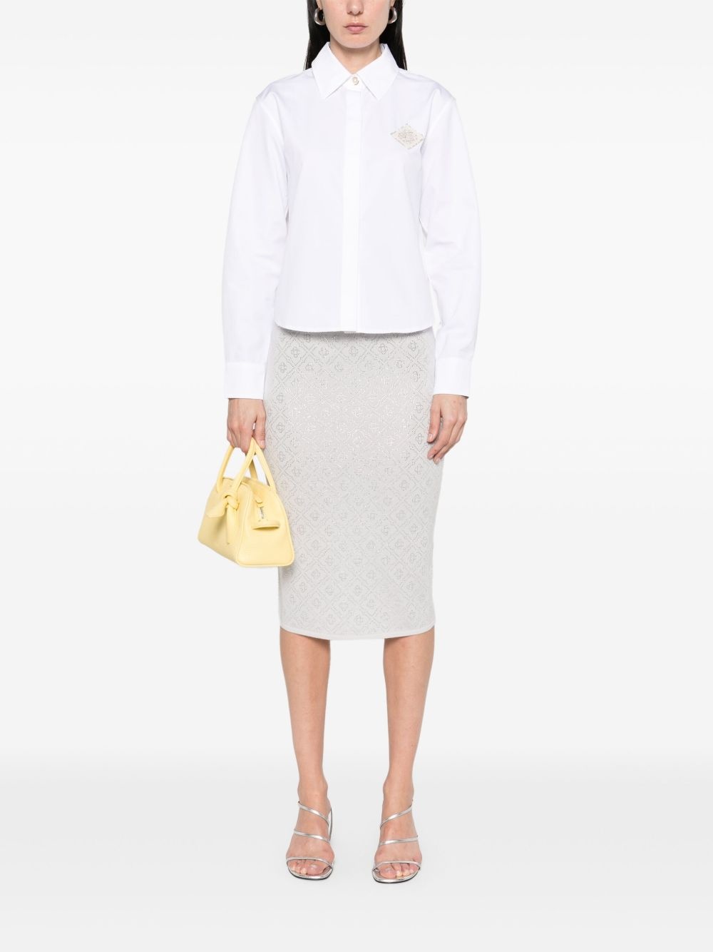 crystal-monogram skirt - 2