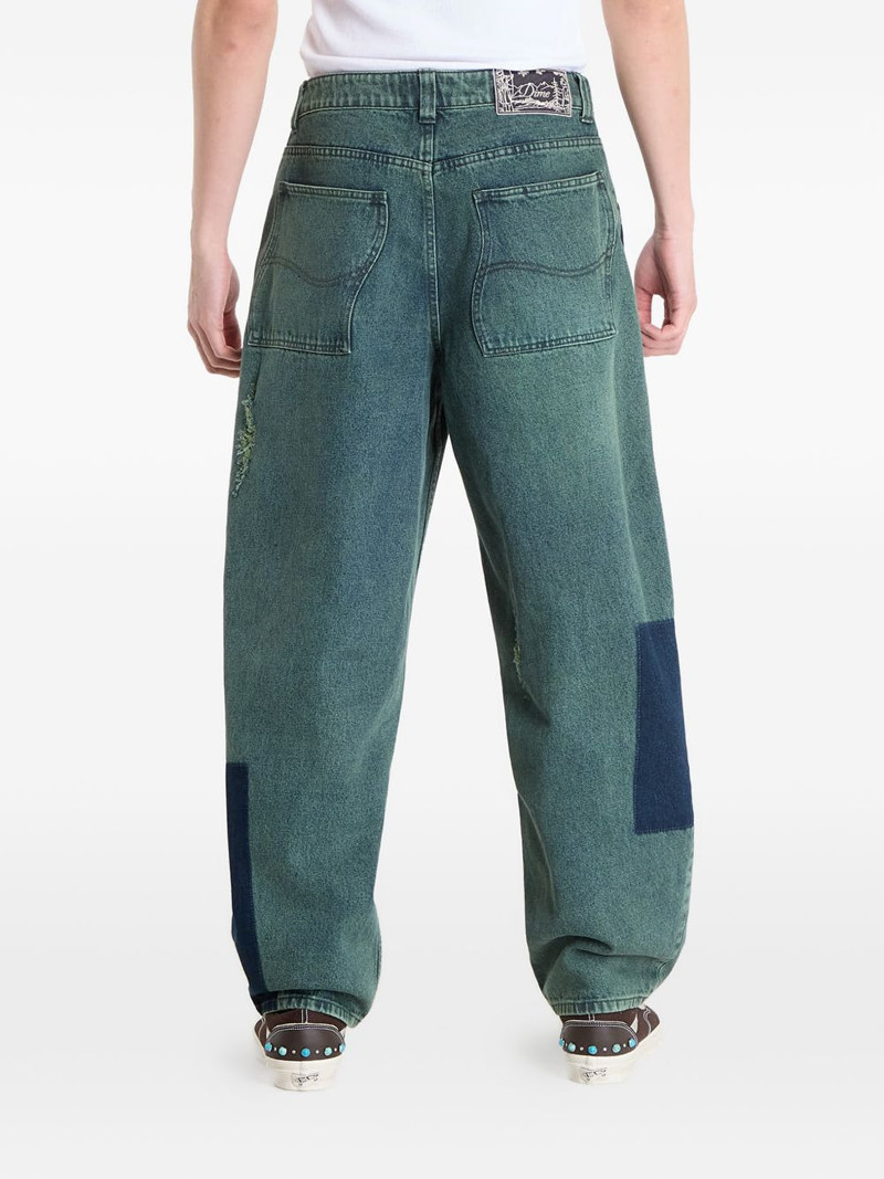 Dime patchwork distressed jeans outlook