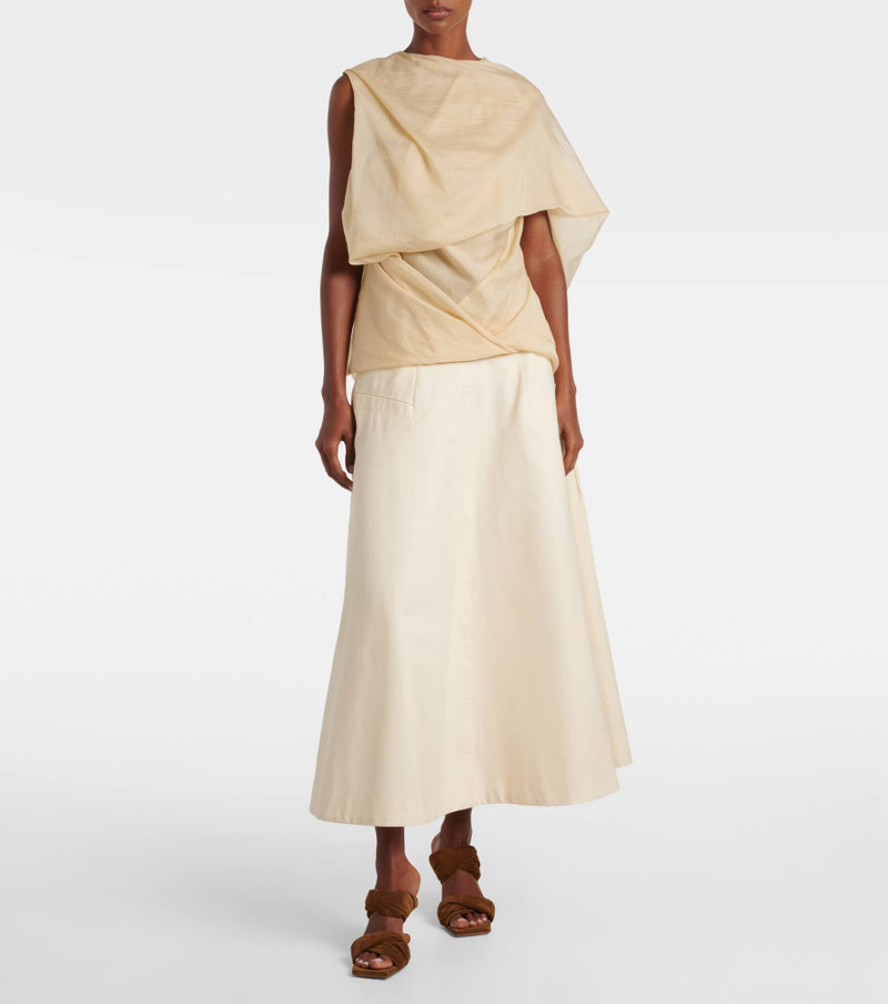 entire studios Draped asymmetric top outlook