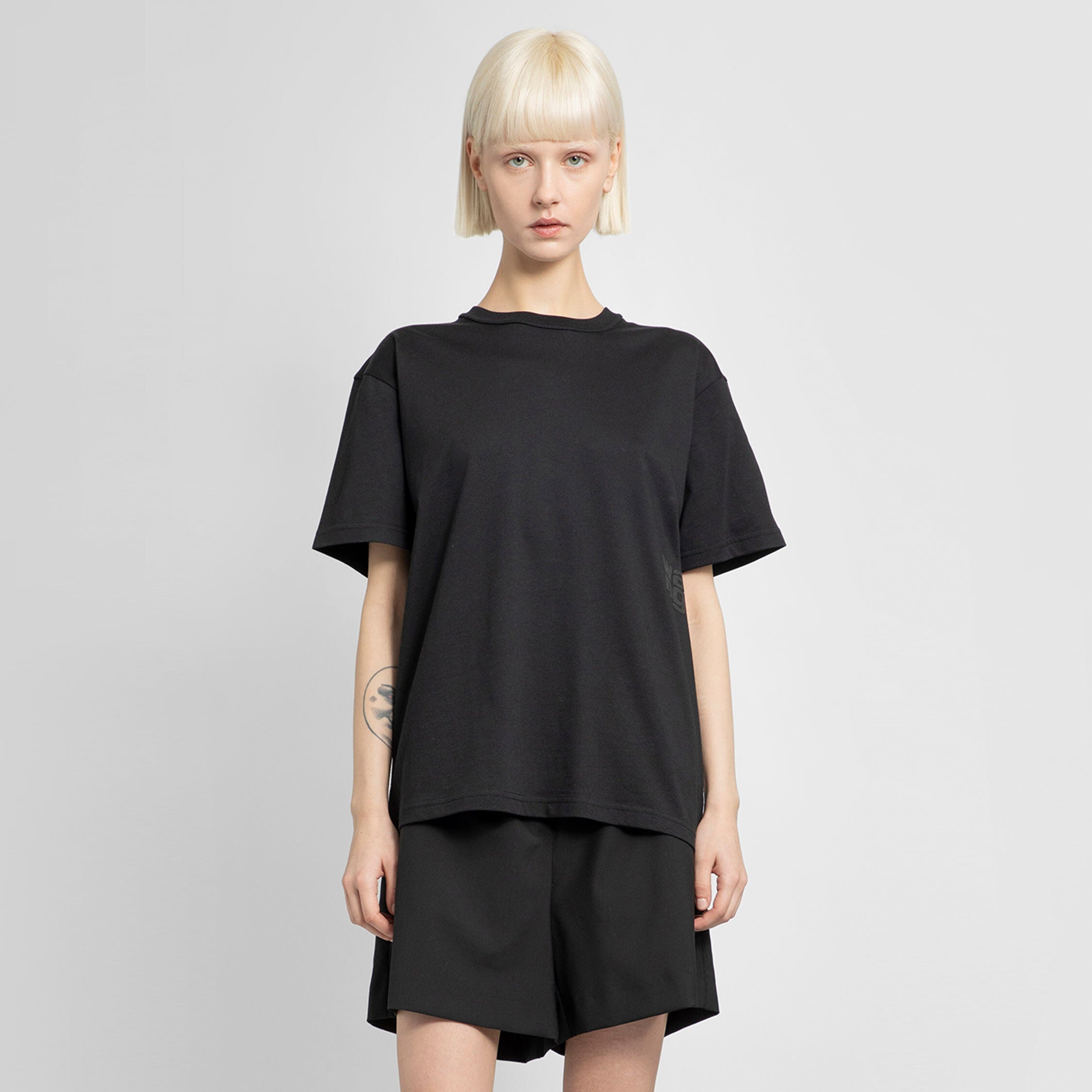 ALEXANDER WANG WOMAN BLACK T-SHIRTS - 5