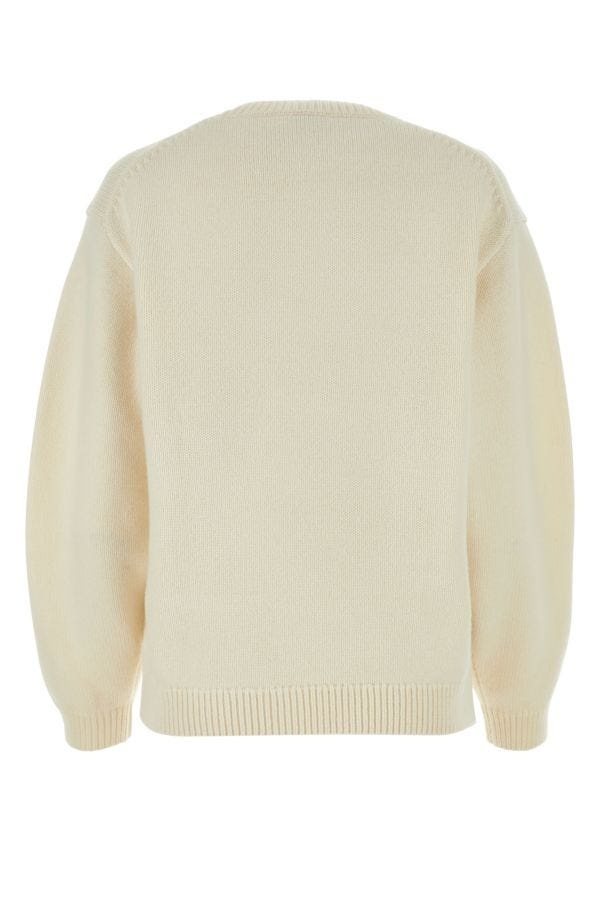 Ivory wool oversize KENZO Drawn Varsity sweater - 2