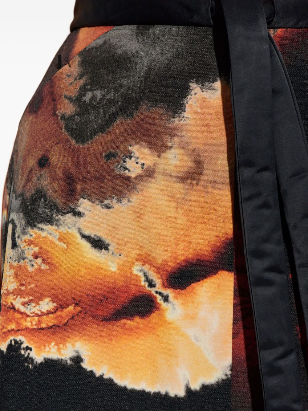 abstract-print long skirt - 5