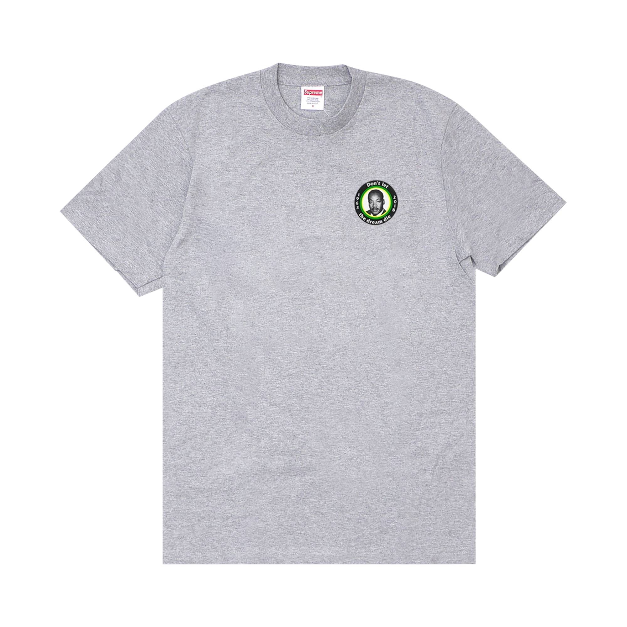 Supreme MLK Dream Tee 'Heather Grey' - 1