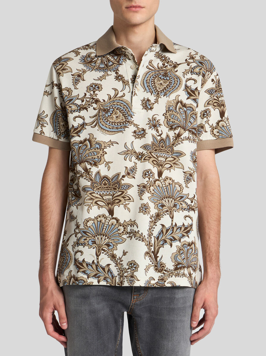POLO SHIRT WITH FLORAL PRINT - 2
