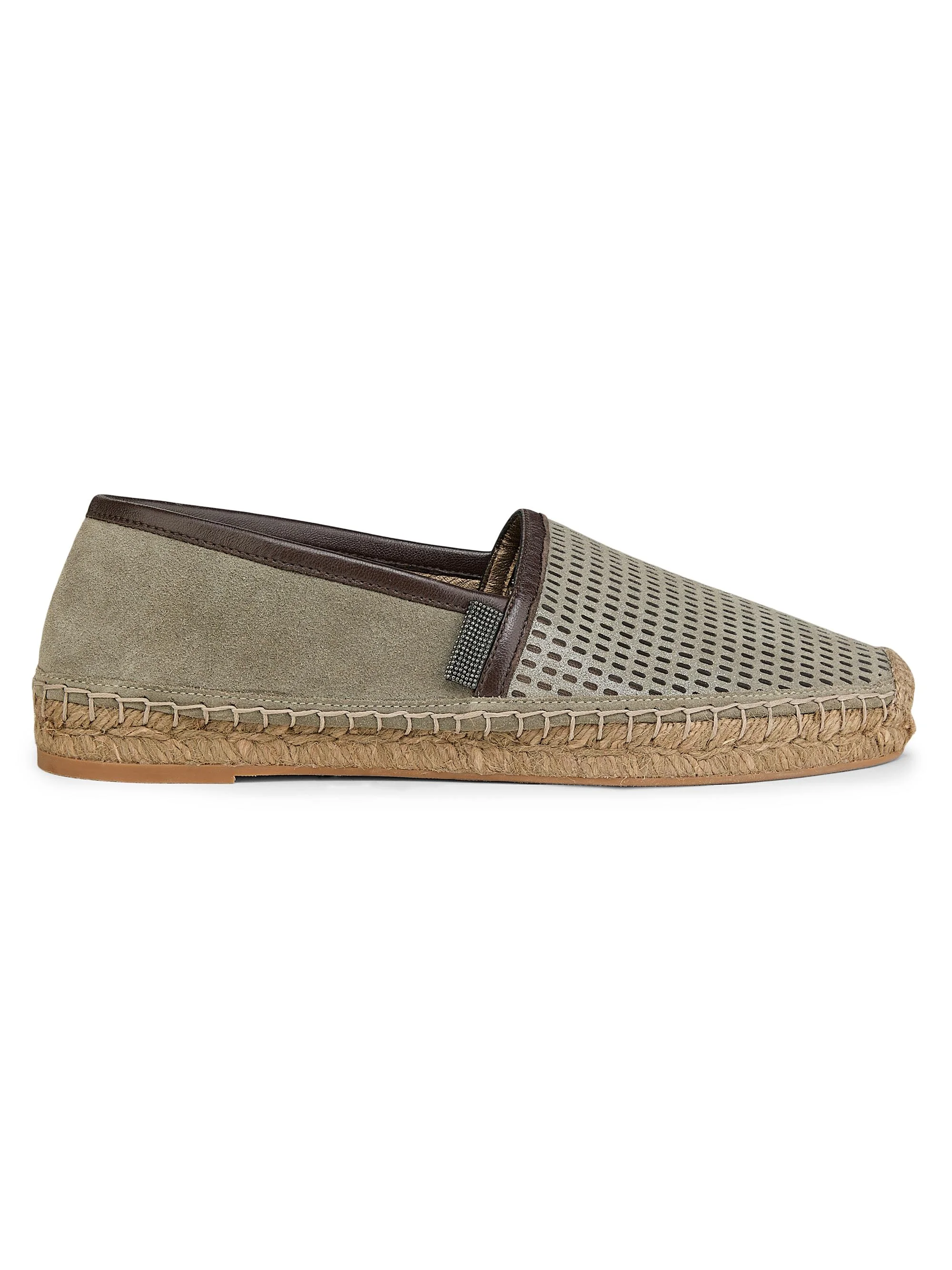 Women's Textured Suede Espadrilles - Safari - 1