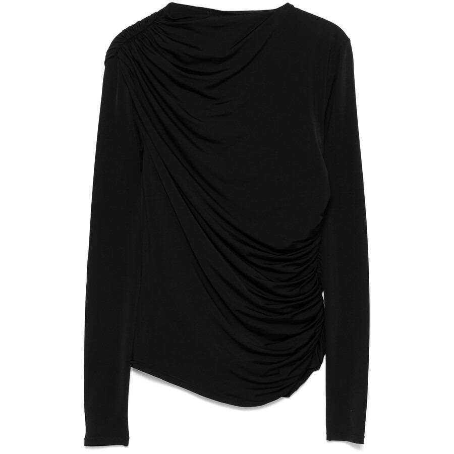 Anine Bing Ruched Jersey Texture Top - 5
