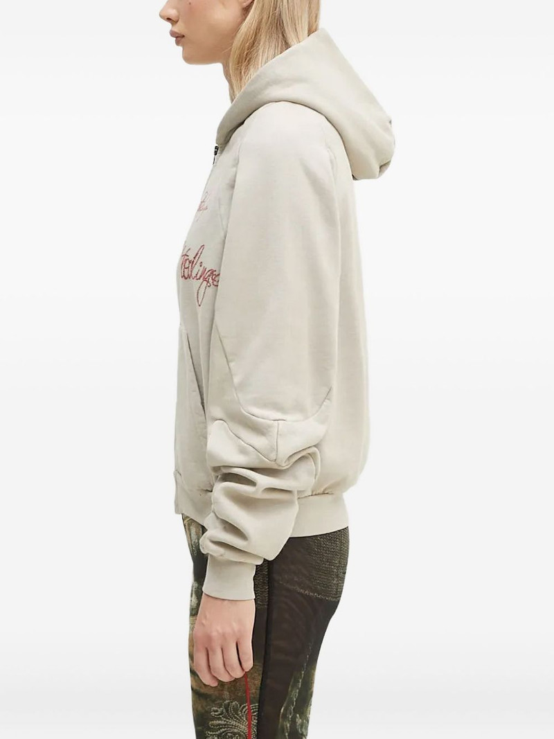 OTTOLINGER embroidered zip-up hoodie outlook