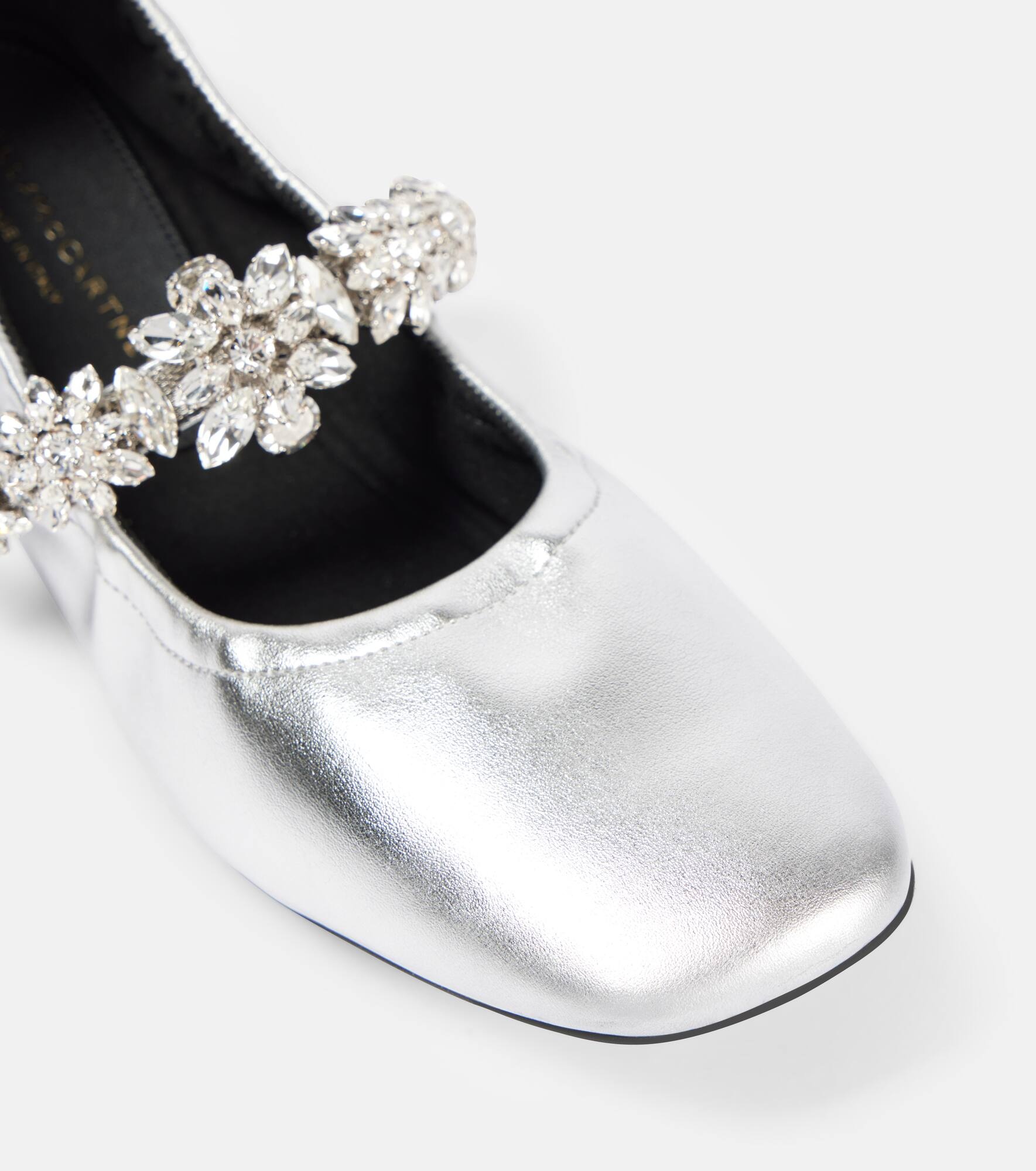 Elsa metallic faux leather ballet flats - 5