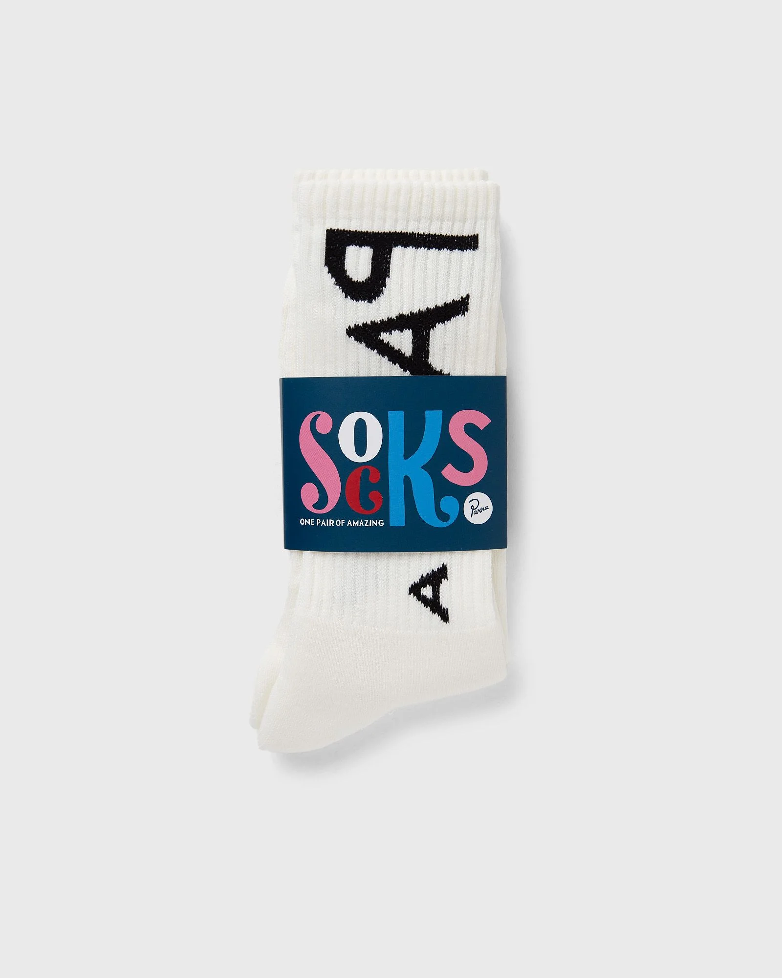 REVERSED FLAG LOGO CREW SOCKS - 1