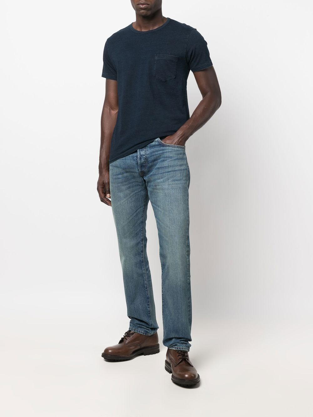 slim-fit straight leg jeans - 2