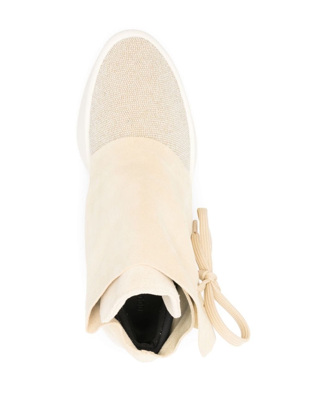 Moc bead-detail suede sneakers - 4