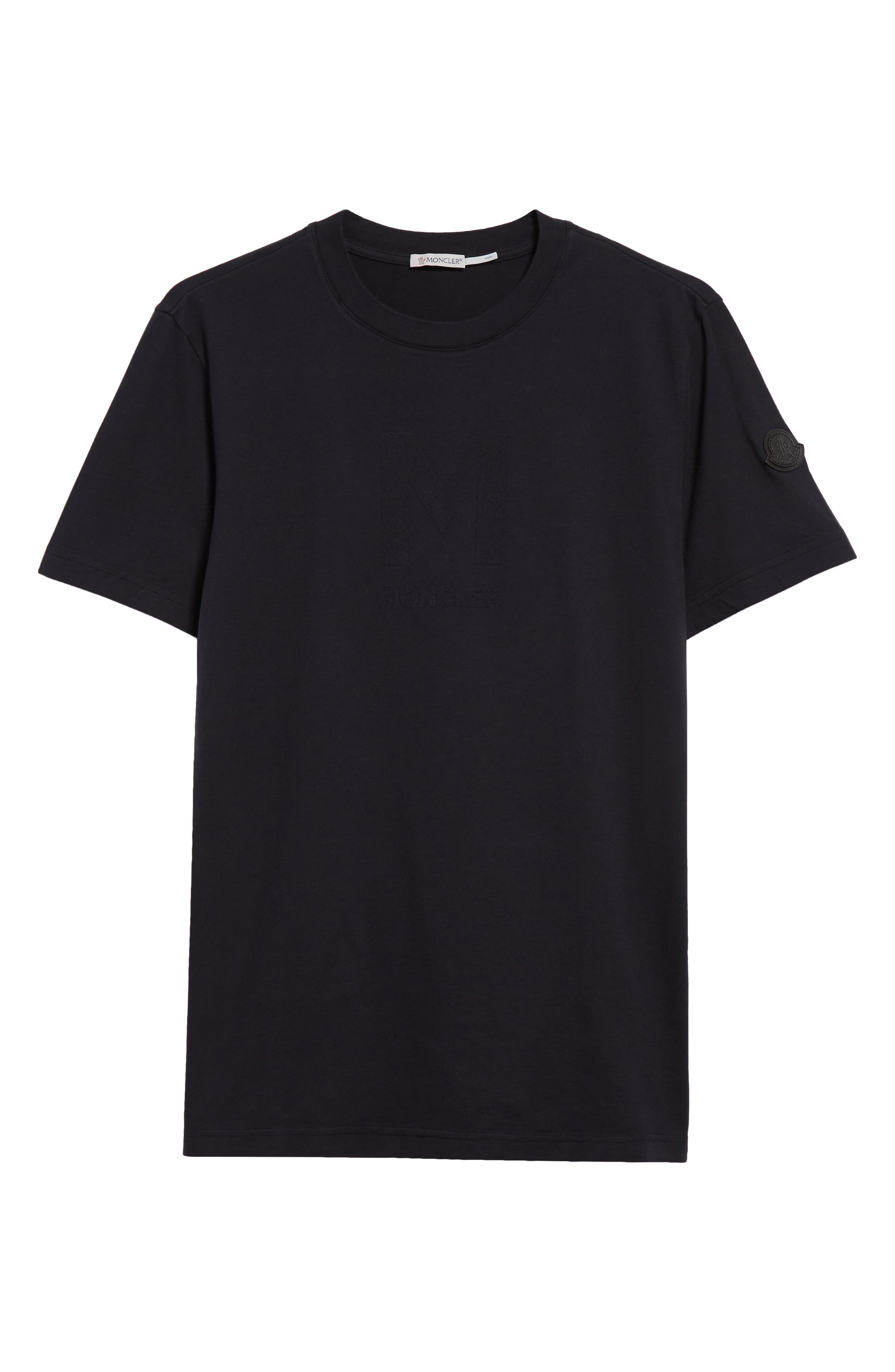 Moncler Logo T-Shirt in Navy Blue at Nordstrom - 5
