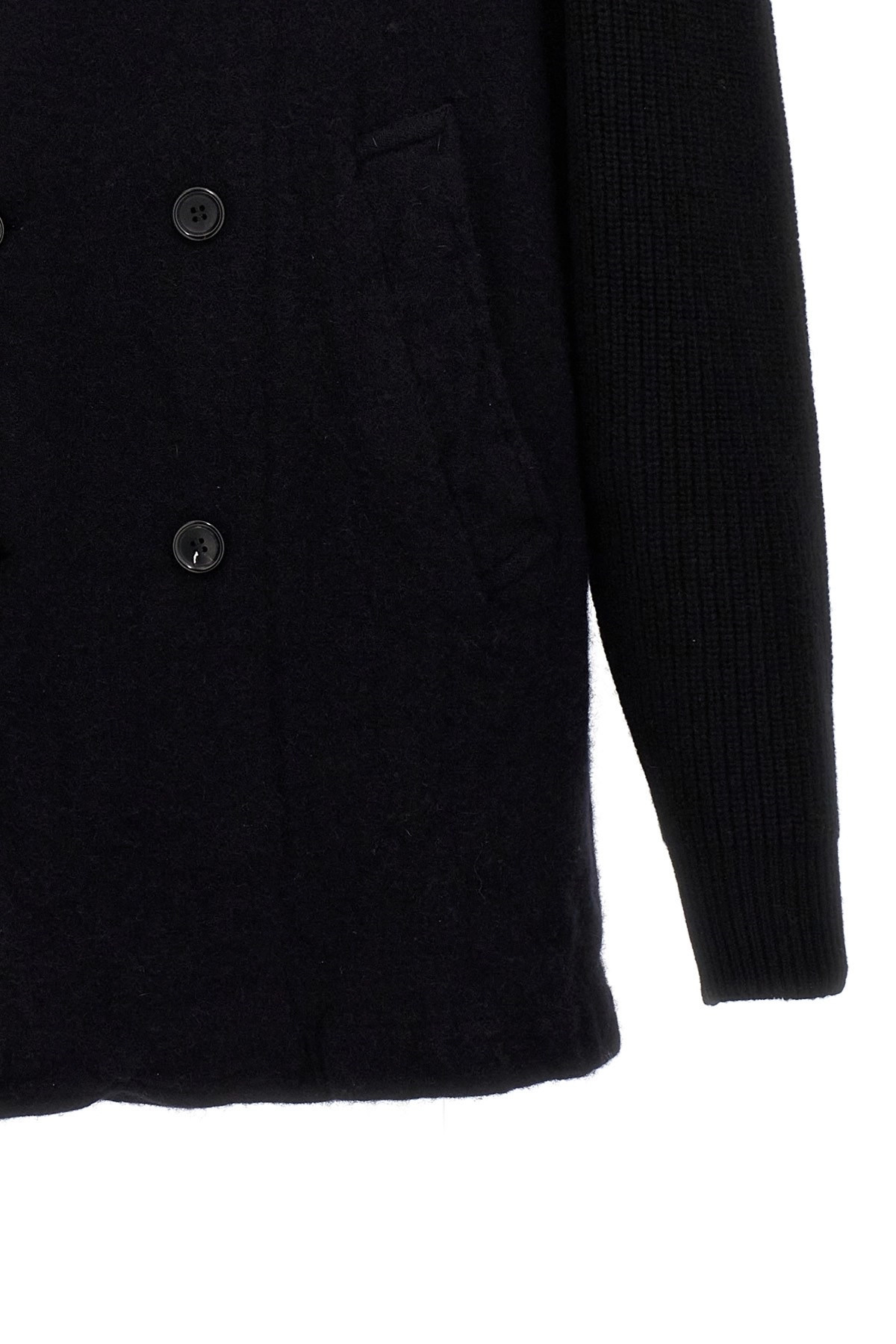 Double-breasted wool coat - 4