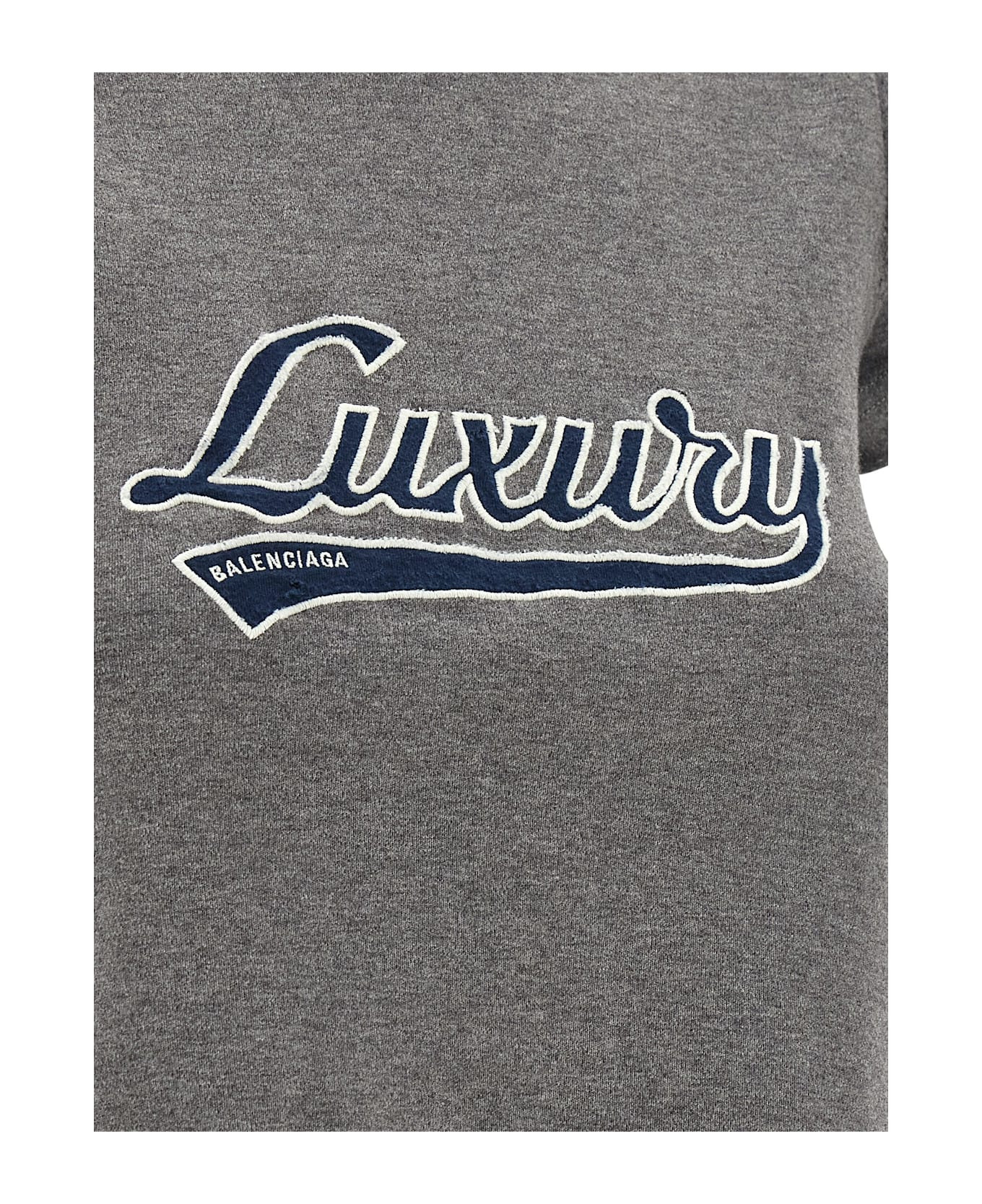 'shrunk Luxury Script' T-shirt - 4