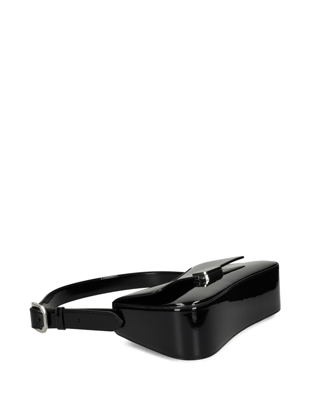 foldover-top buckle shoulder bag - 4