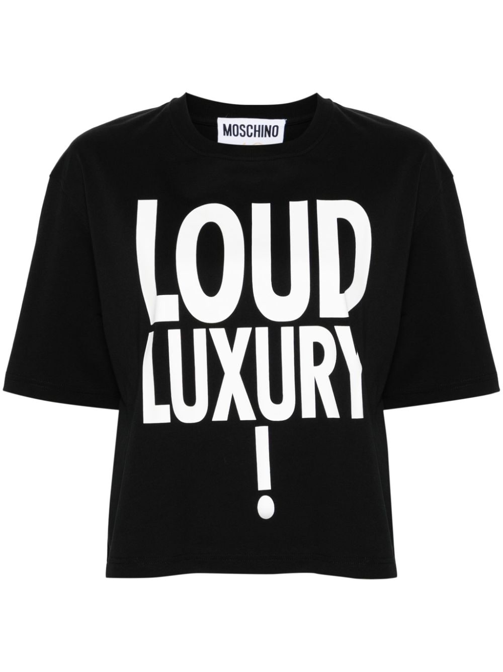 slogan-print cotton T-shirt - 1