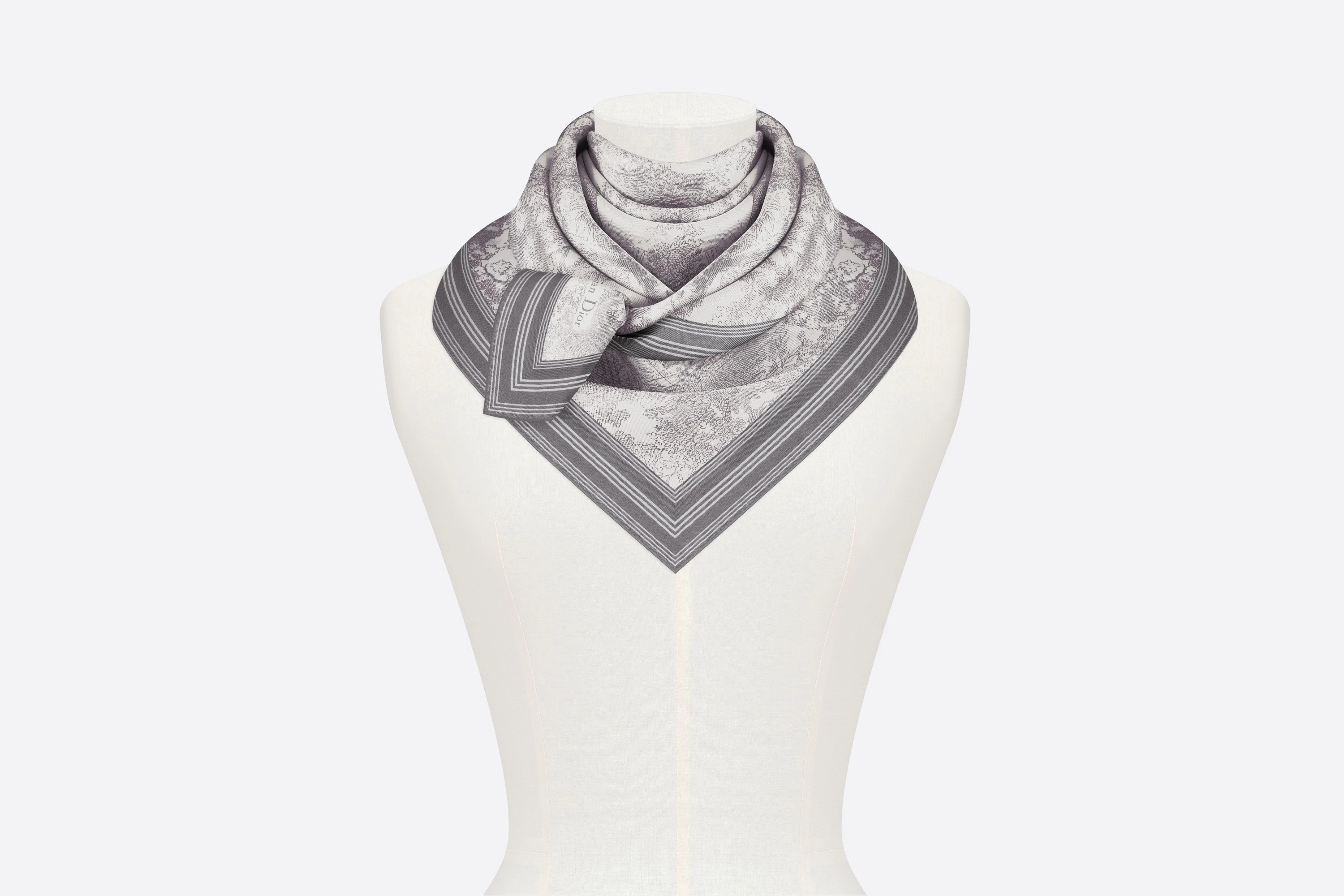 Toile de Jouy Square Scarf - 2