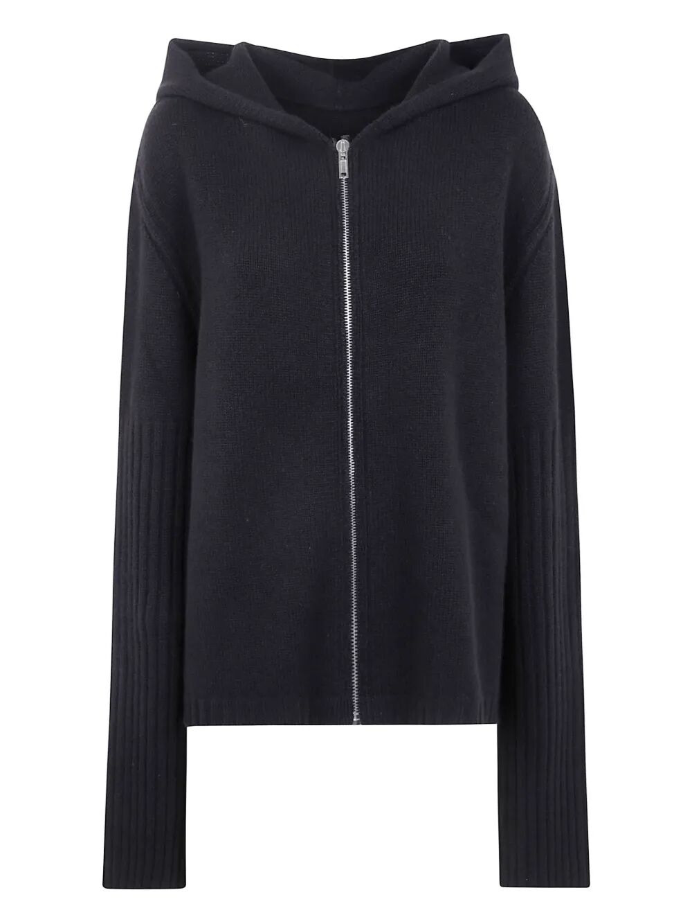 Rick Owens Men "Zipped Hoodie Knit" Jacket - 4