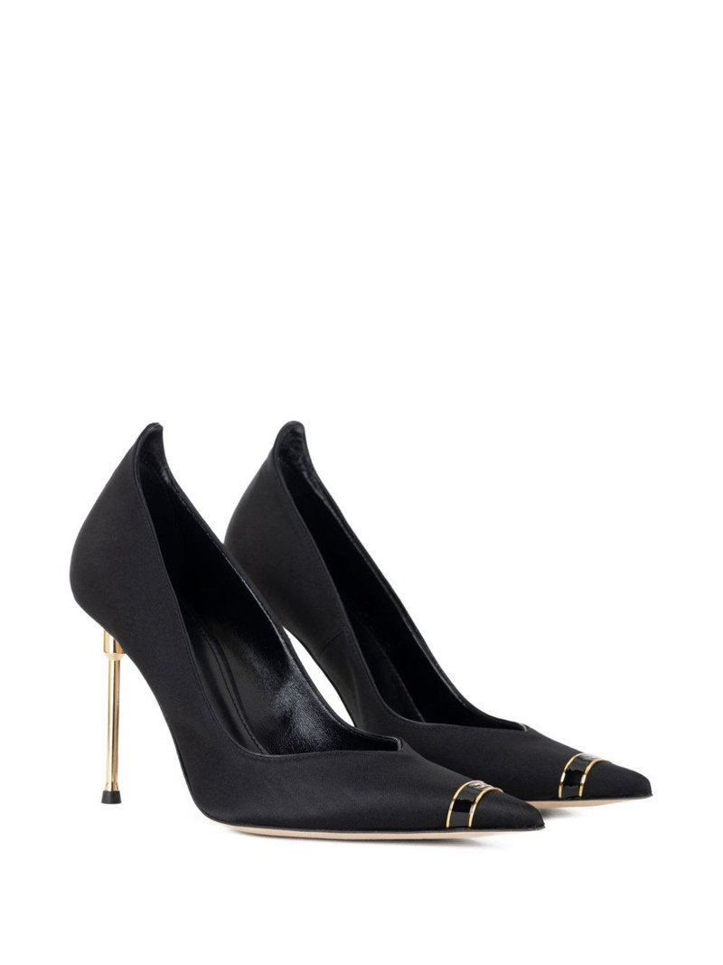 ELISABETTA FRANCHI pointed-toe satin pumps outlook
