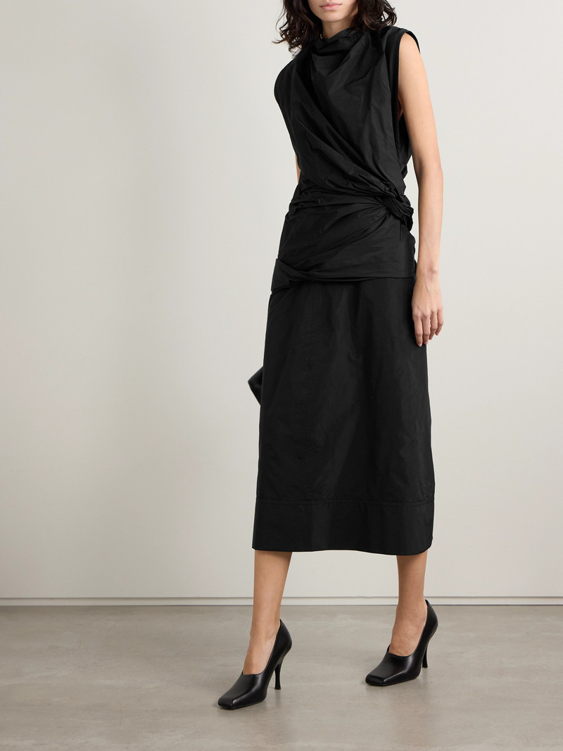 Jil Sander Gathered Shell Midi Dress outlook