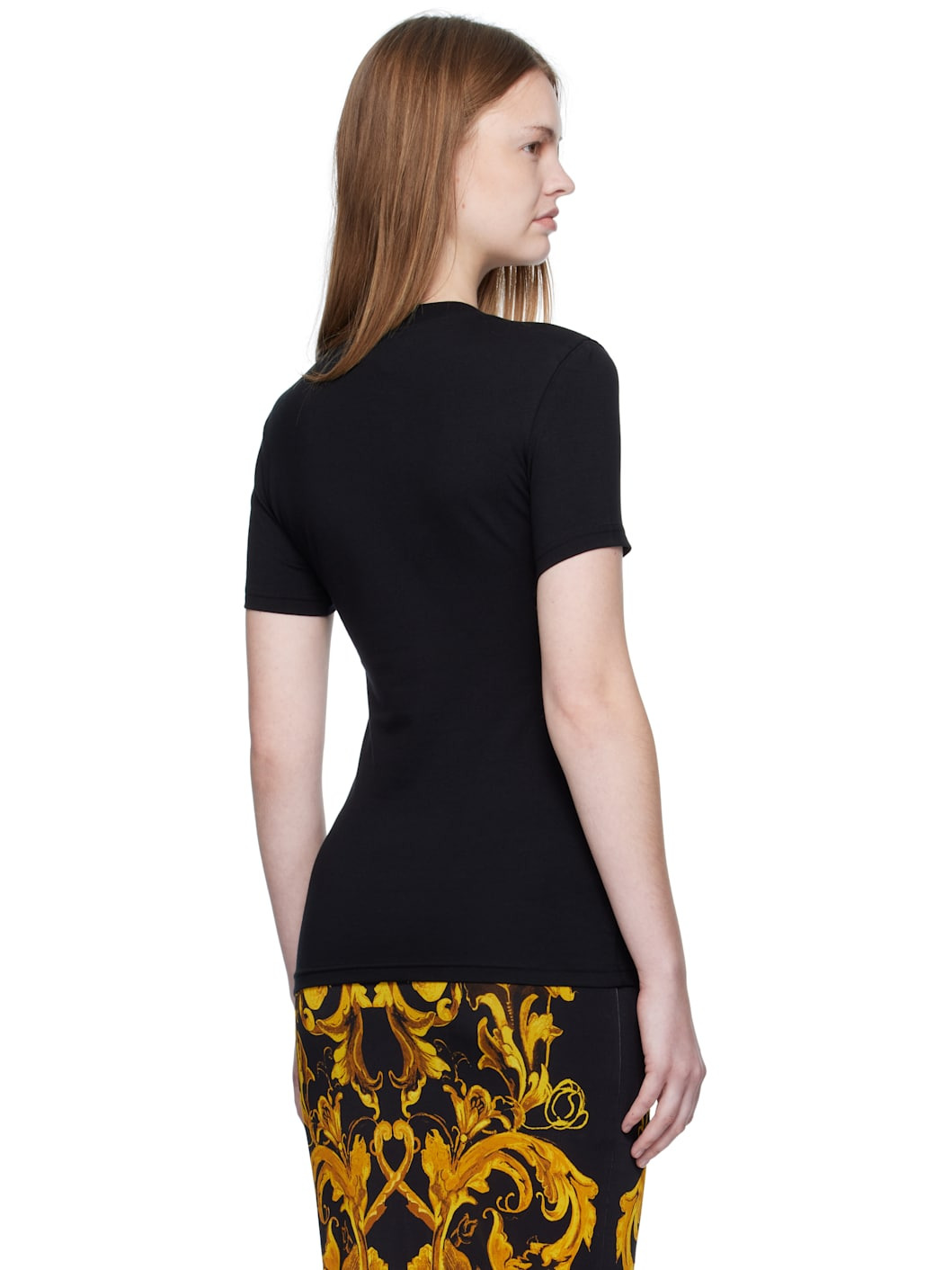 Black Printed T-shirt - 3