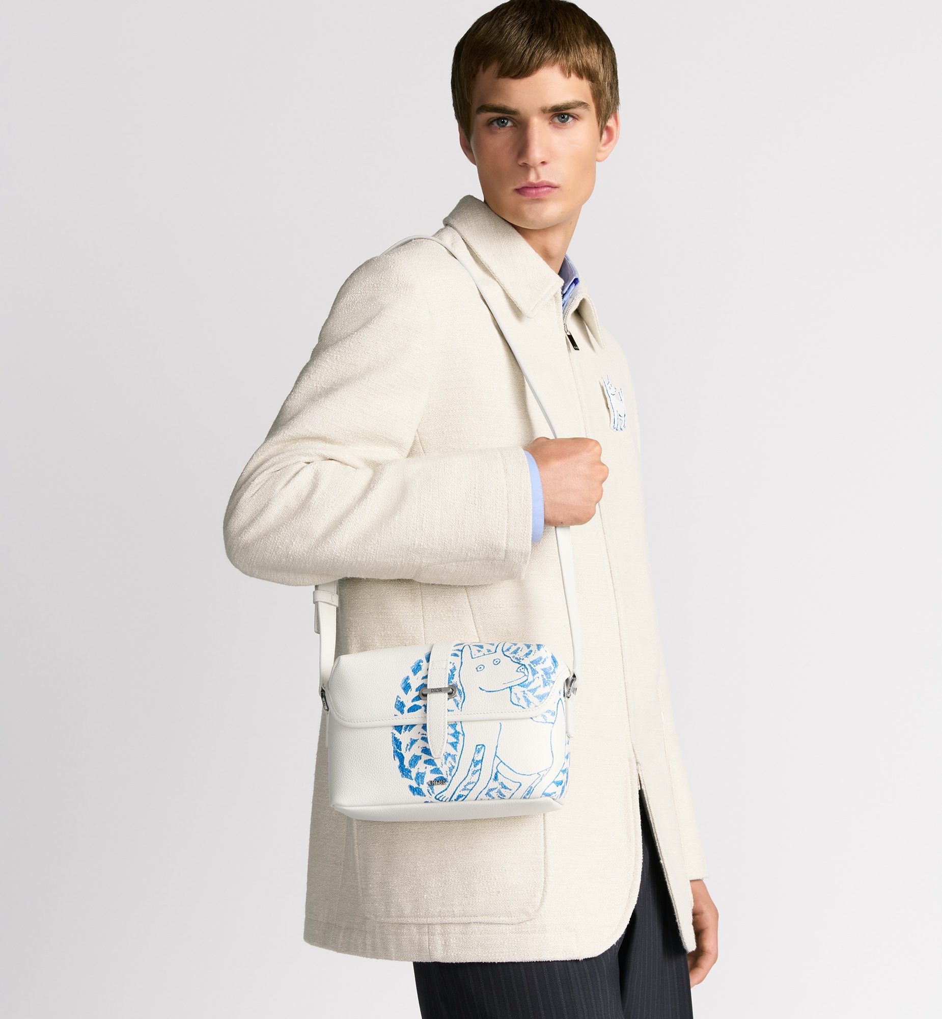DIOR AND HYLTON NEL Dior Normandie Messenger Bag with Flap - 2