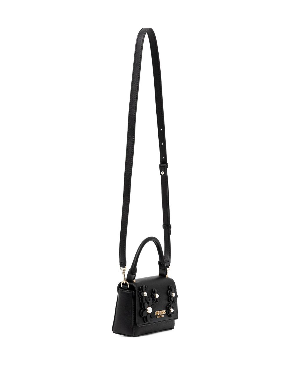 floral-appliqué cross body bag - 2