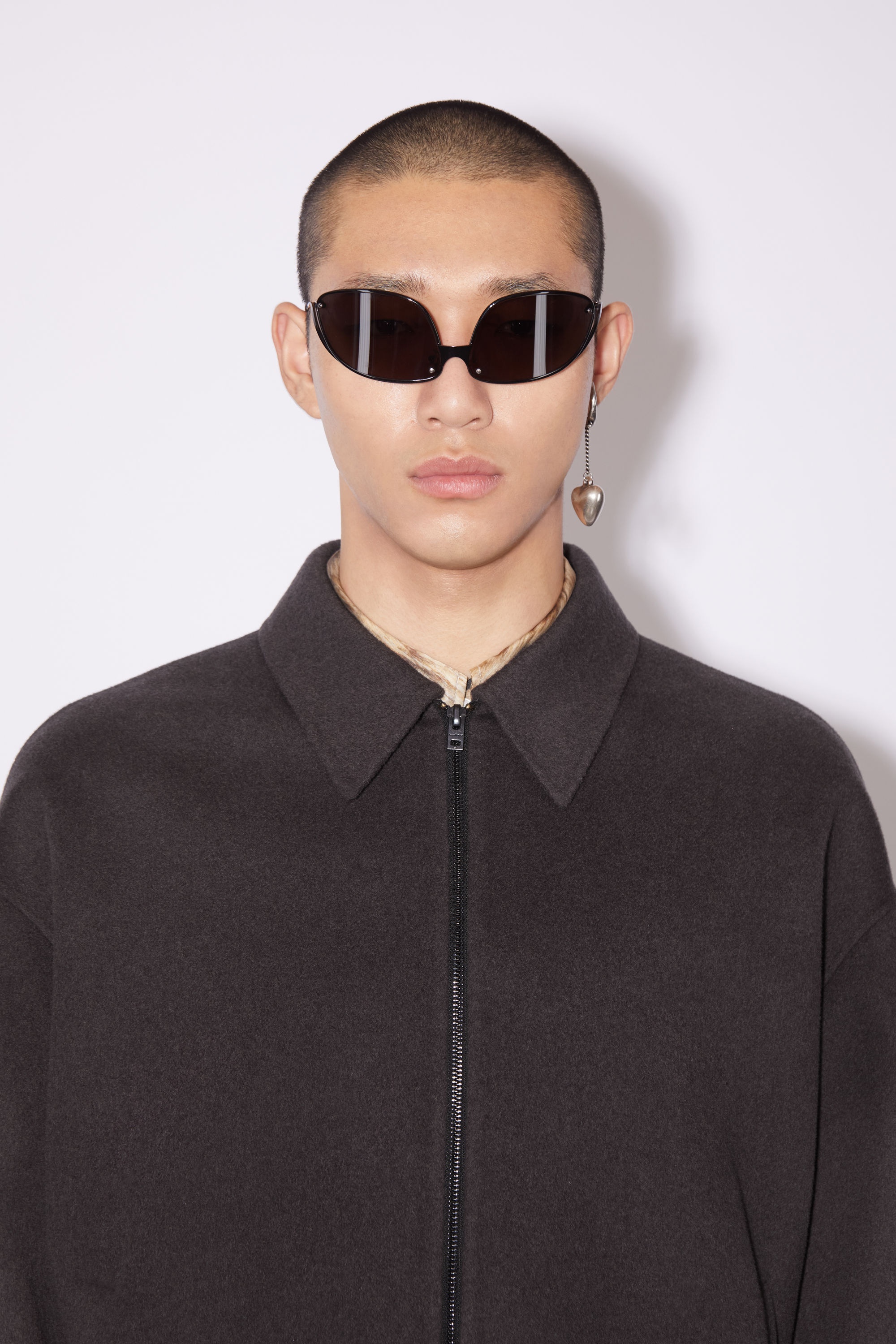 Double-faced wool jacket - Carbon grey - 6