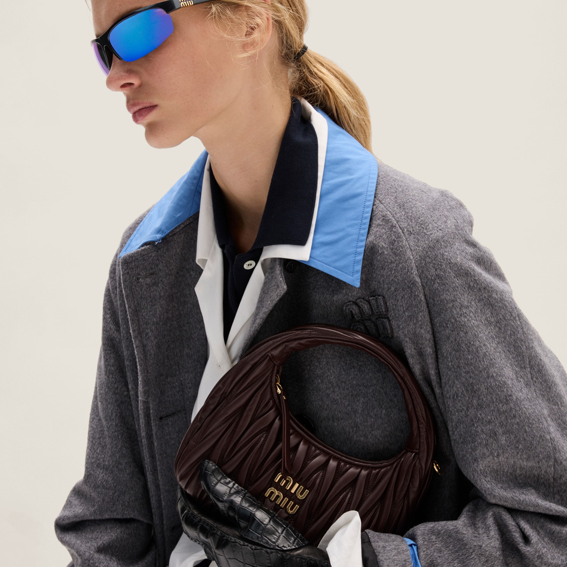 Wander matelassé nappa leather hobo bag - 5
