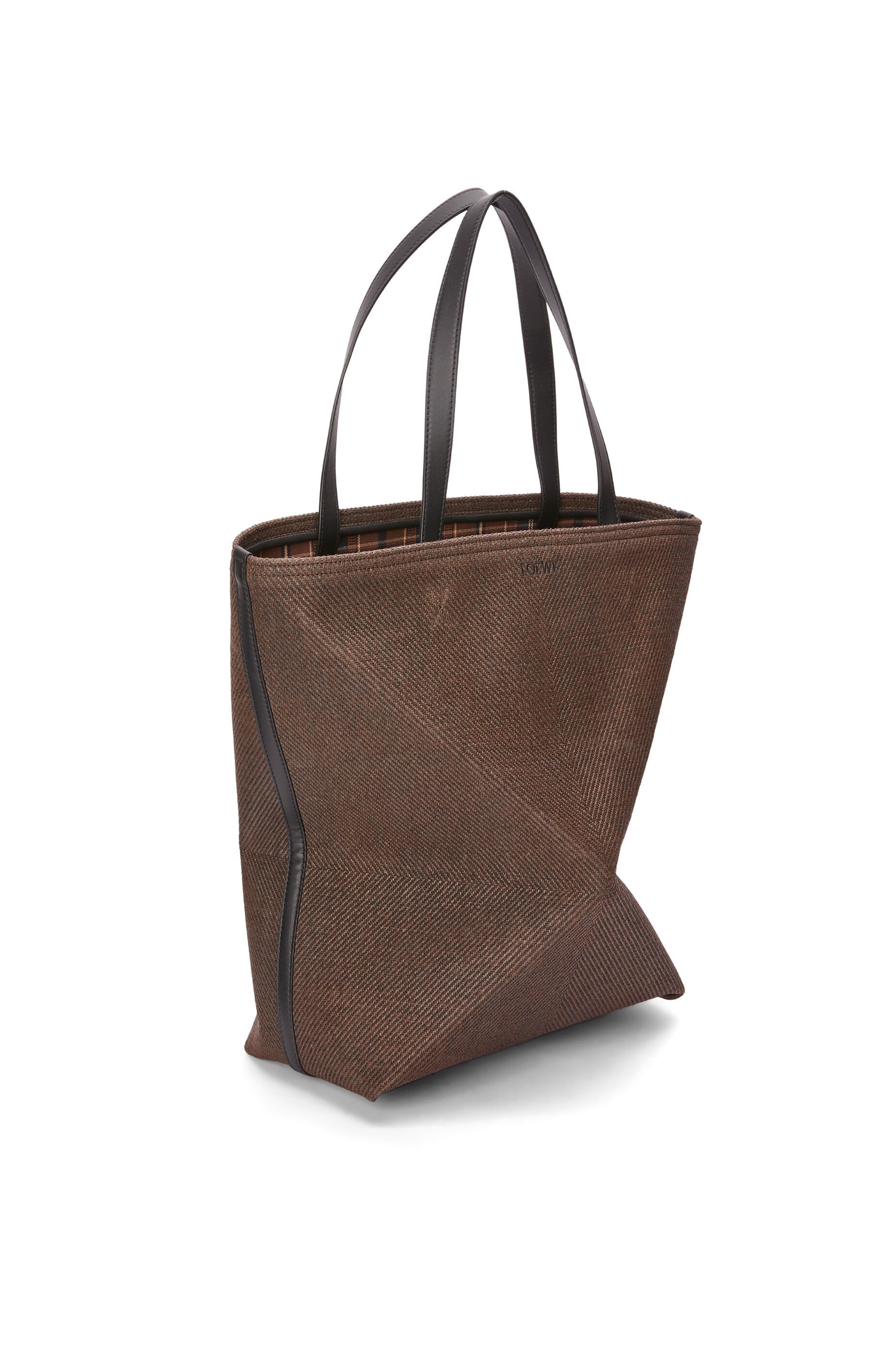 XL Puzzle Fold tote in waxed canvas - 2