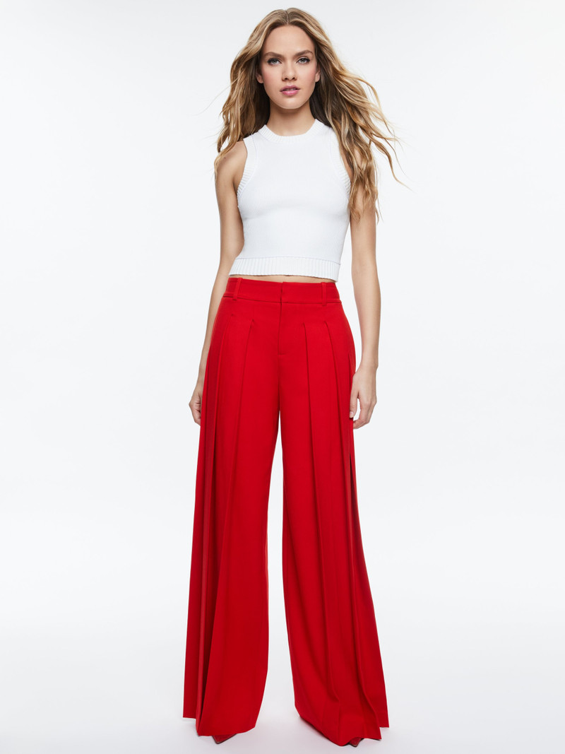 SIMON HIGH RISE WIDE LEG PLEATED TROUSER 6