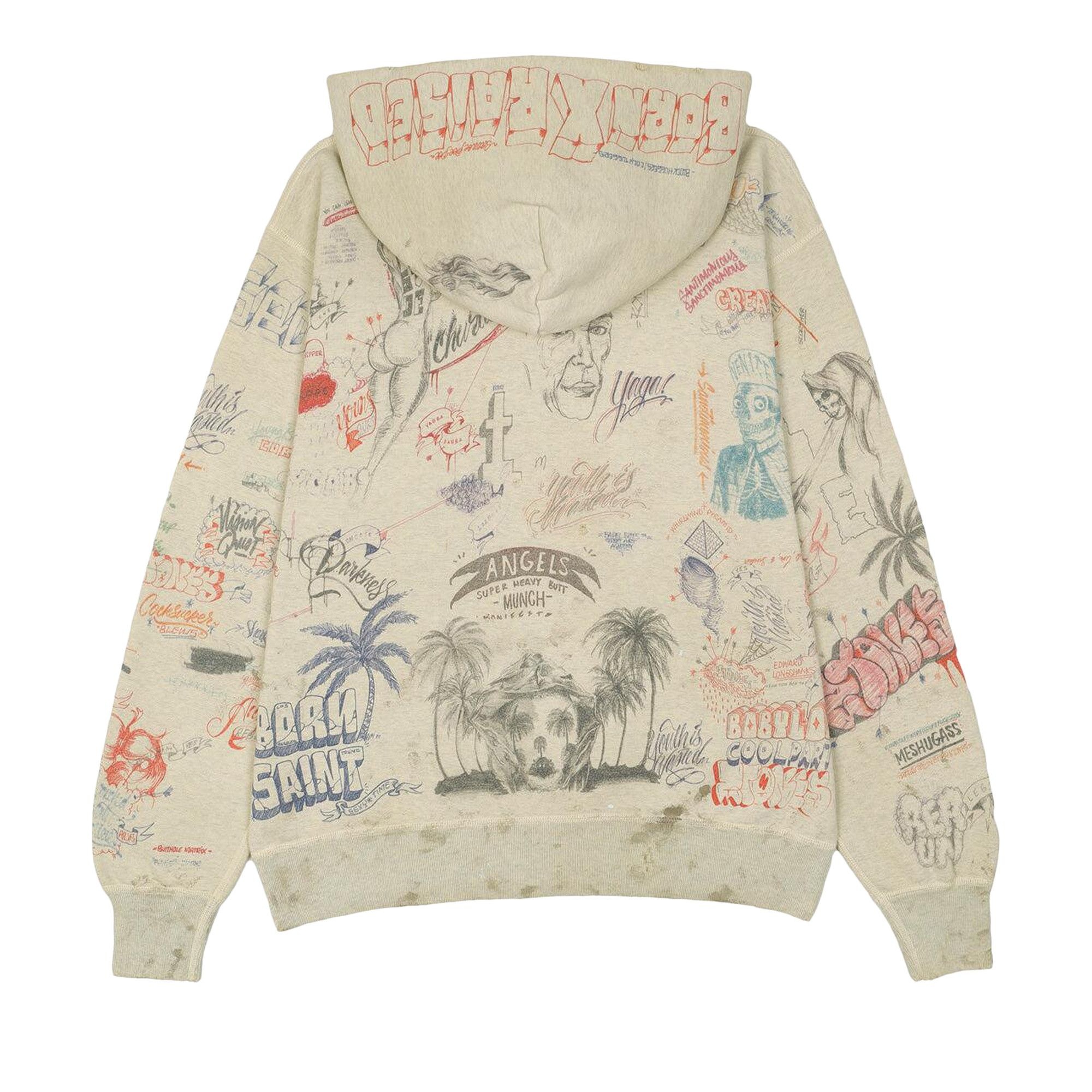 Saint Michael LA Hoodie 'Grey' - 2