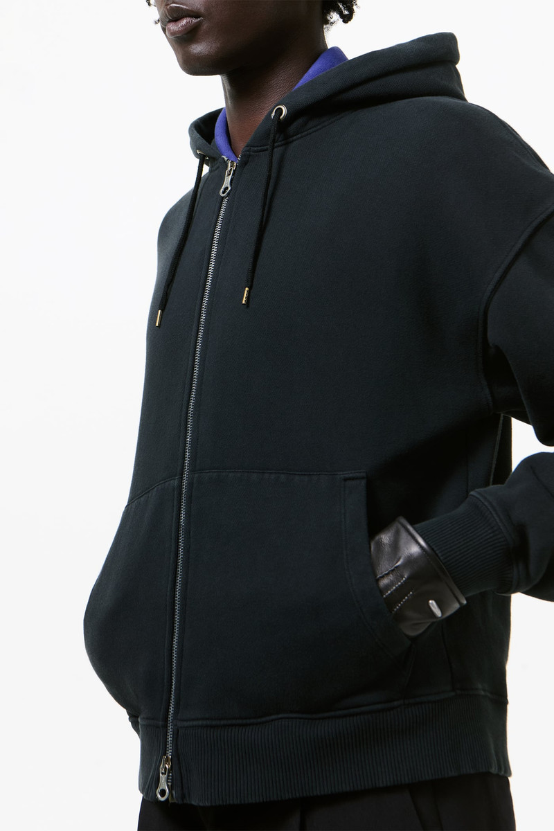 Rascal Hood Washed Black Star Fleece 4
