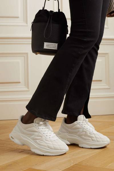 rag & bone Legacy Runner leather-trimmed suede sneakers outlook