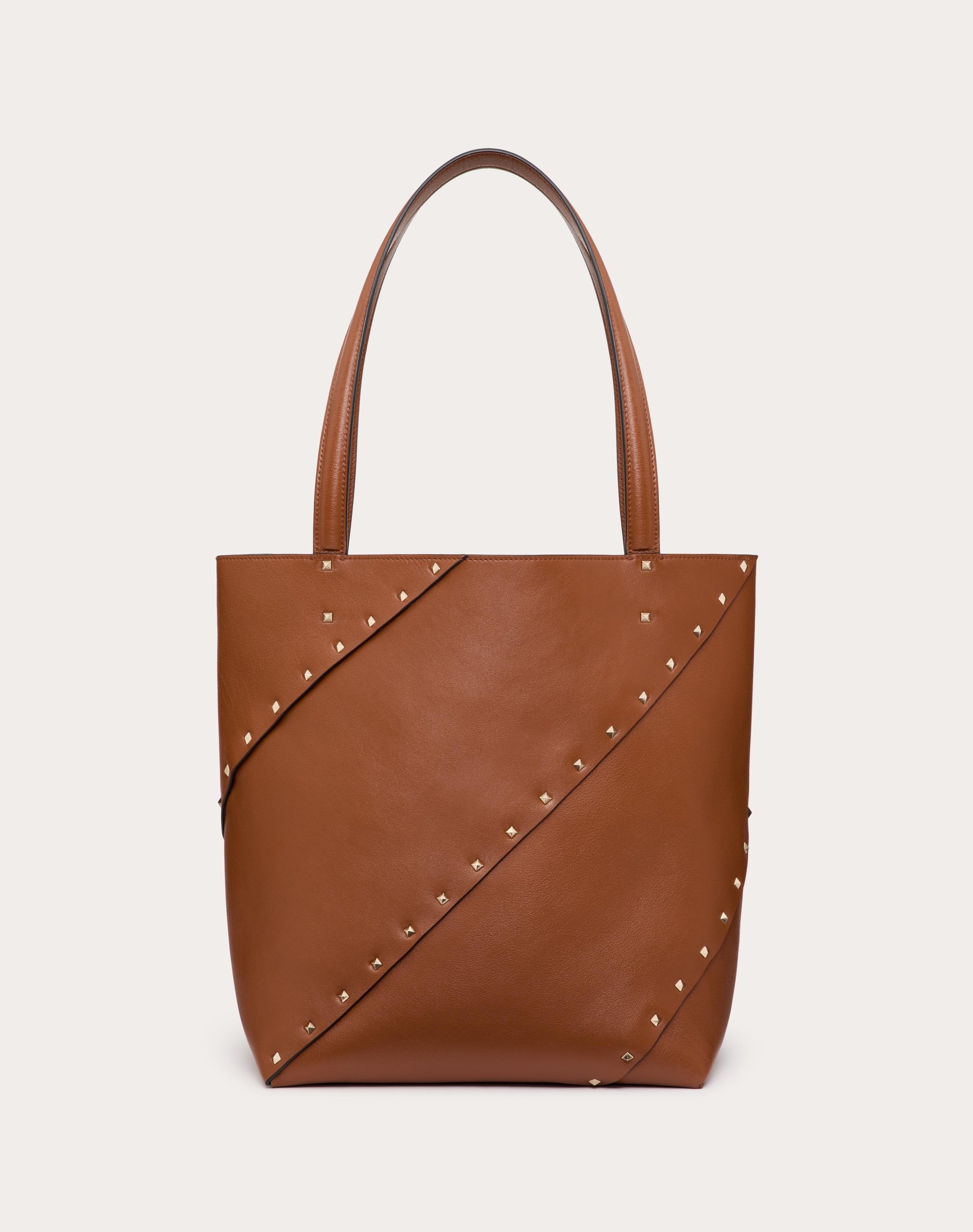 VALENTINO GARAVANI VALENTINO GARAVANI ROCKSTUD WISPY SHOPPING BAG IN CALFSKIN - 1