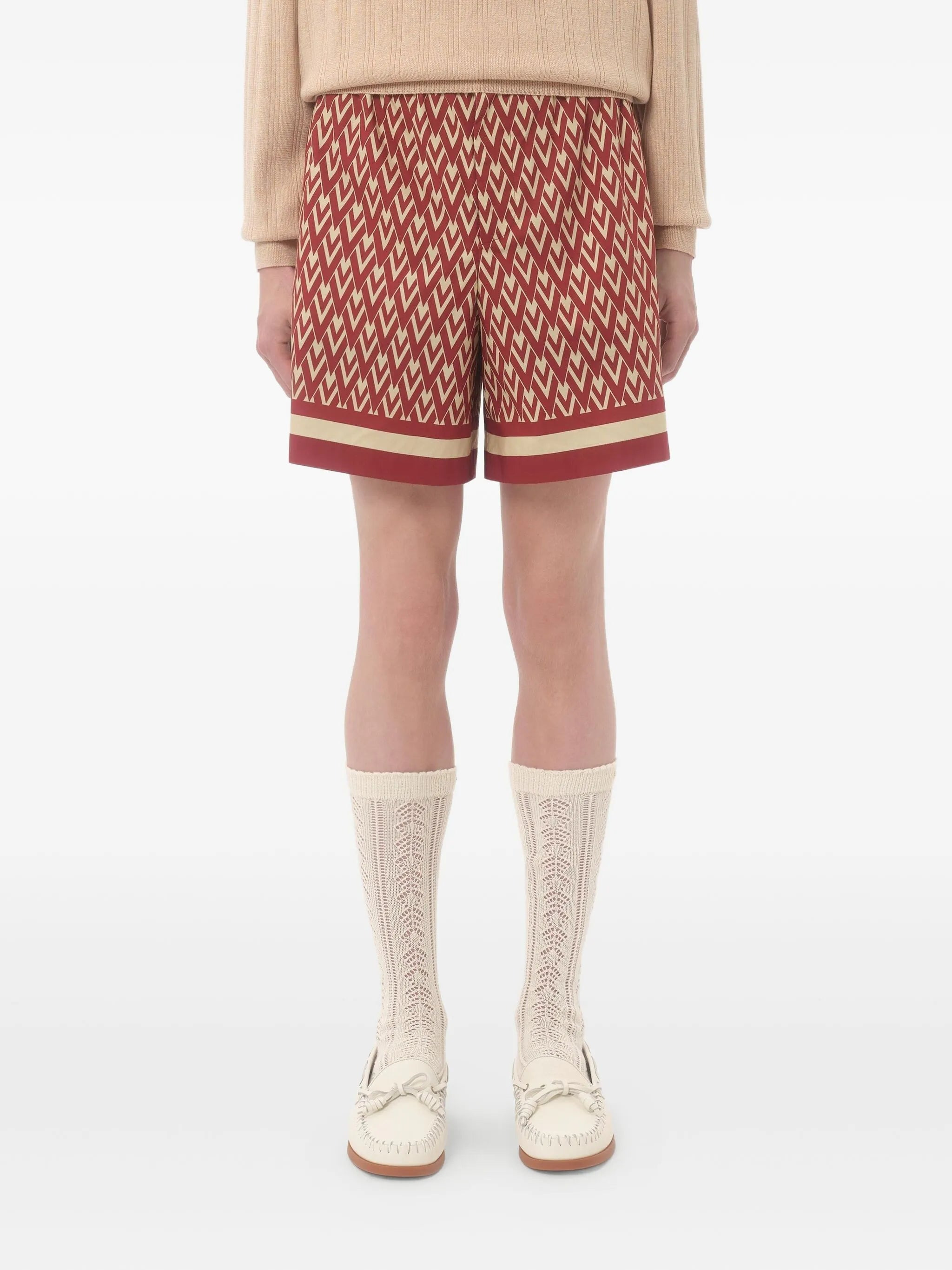 geometric-print shorts - 2
