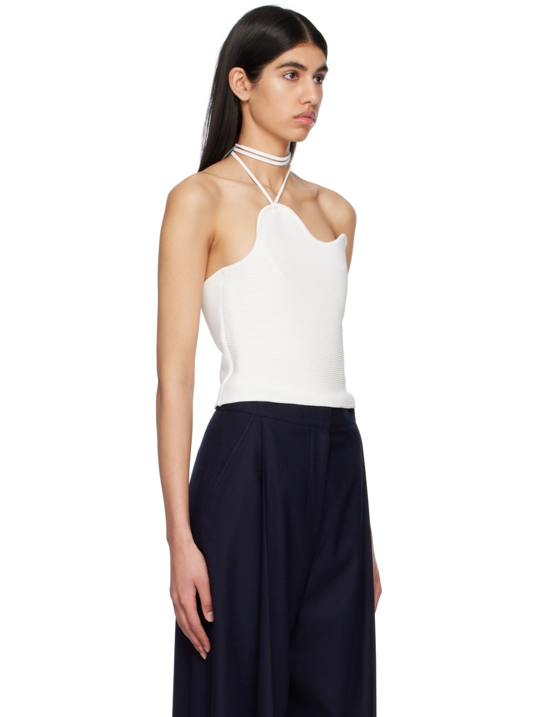 Off-White Curved Camisole - 2