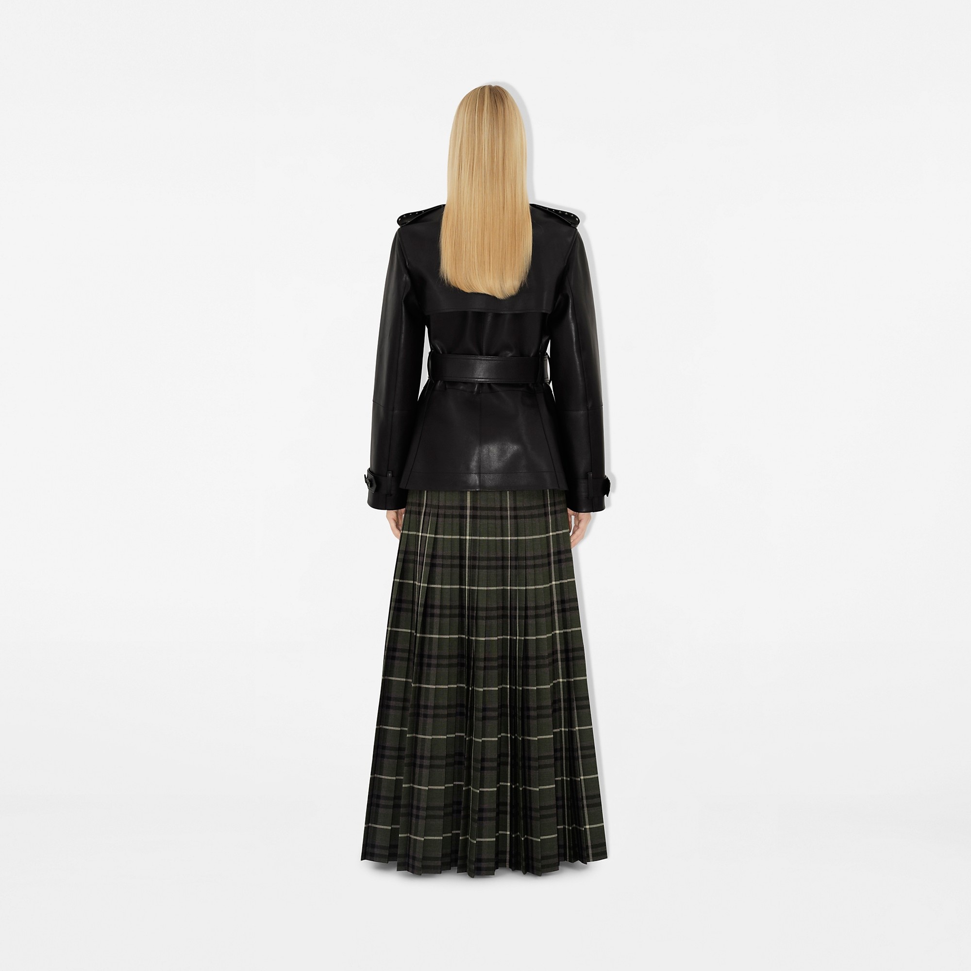 Leather Trench Jacket - 4