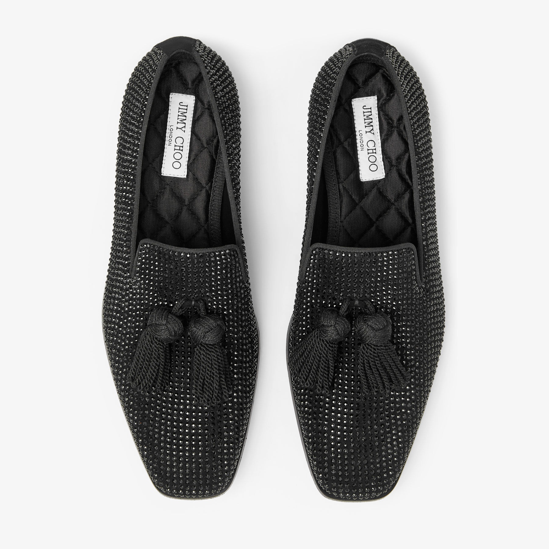 Foxley/m
Black Suede Slippers with Crystals - 4