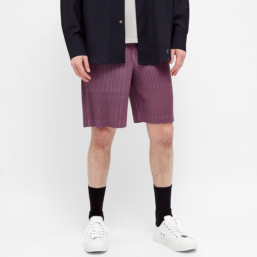 Homme Plissé Issey Miyake Colourful Mesh Pleated Shorts - 4