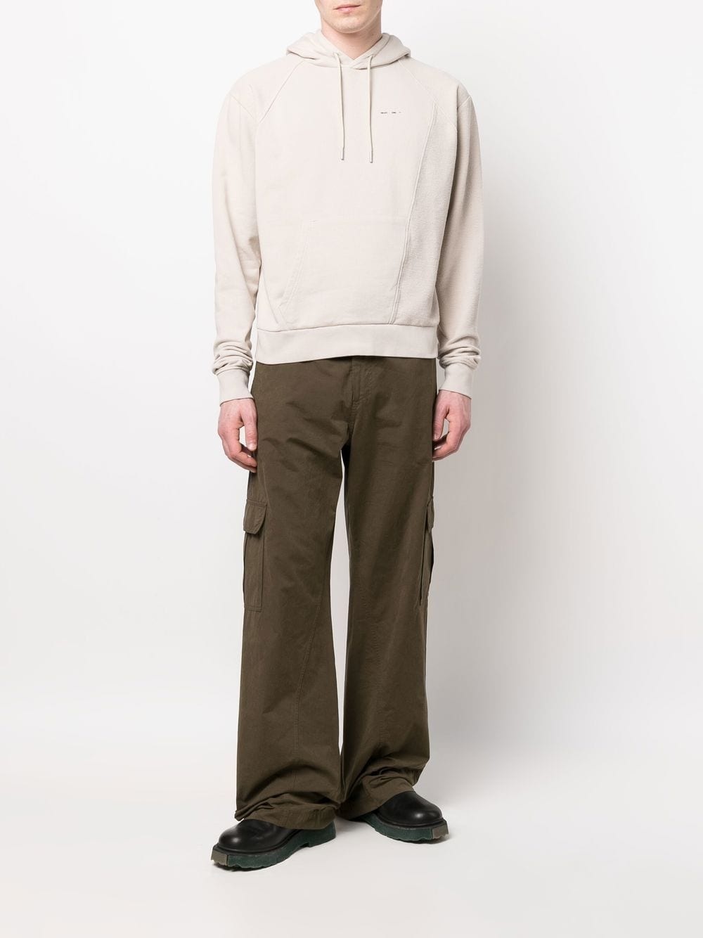 PANELLED ORGANIC COTTON HOODIE - 5